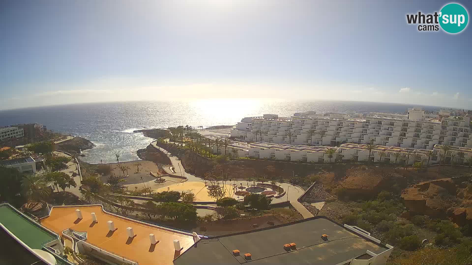 Live webcam Playa de Las Galgas – Playa Paraiso – La Gomera island – Adeje – Tenerife