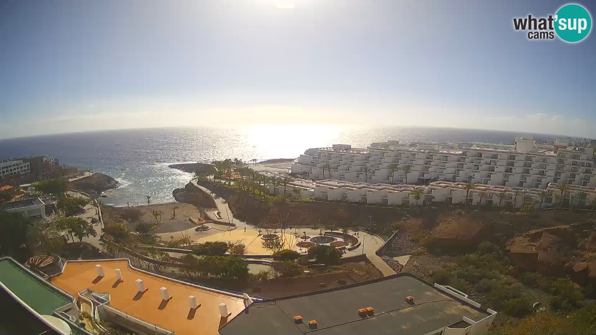 Live webcam Playa de Las Galgas – Playa Paraiso – La Gomera island – Adeje – Tenerife