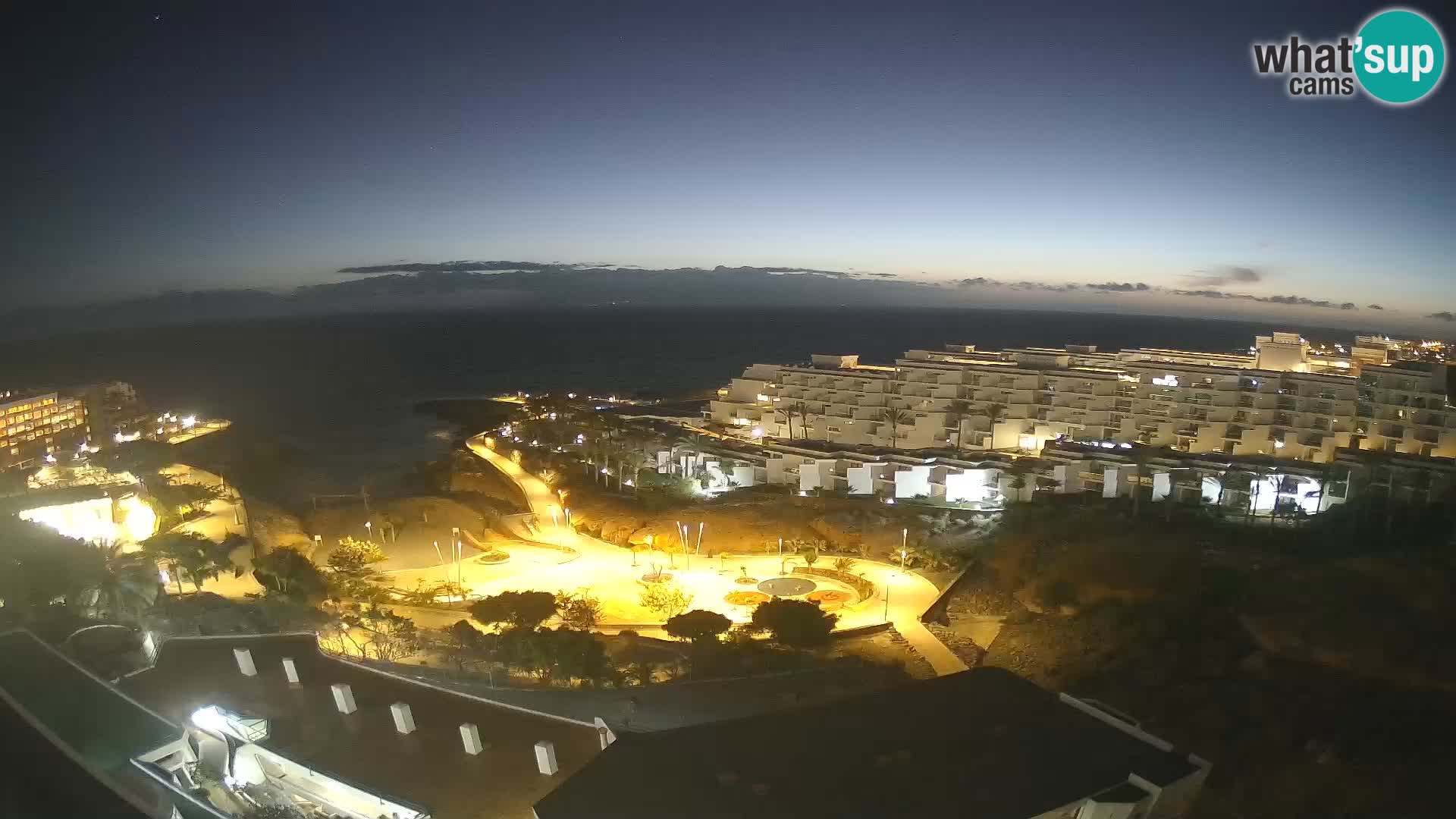Spletna kamera v živo Las Galgas plaža – Playa Paraiso – otok La Gomera – Costa Adeje – Tenerife