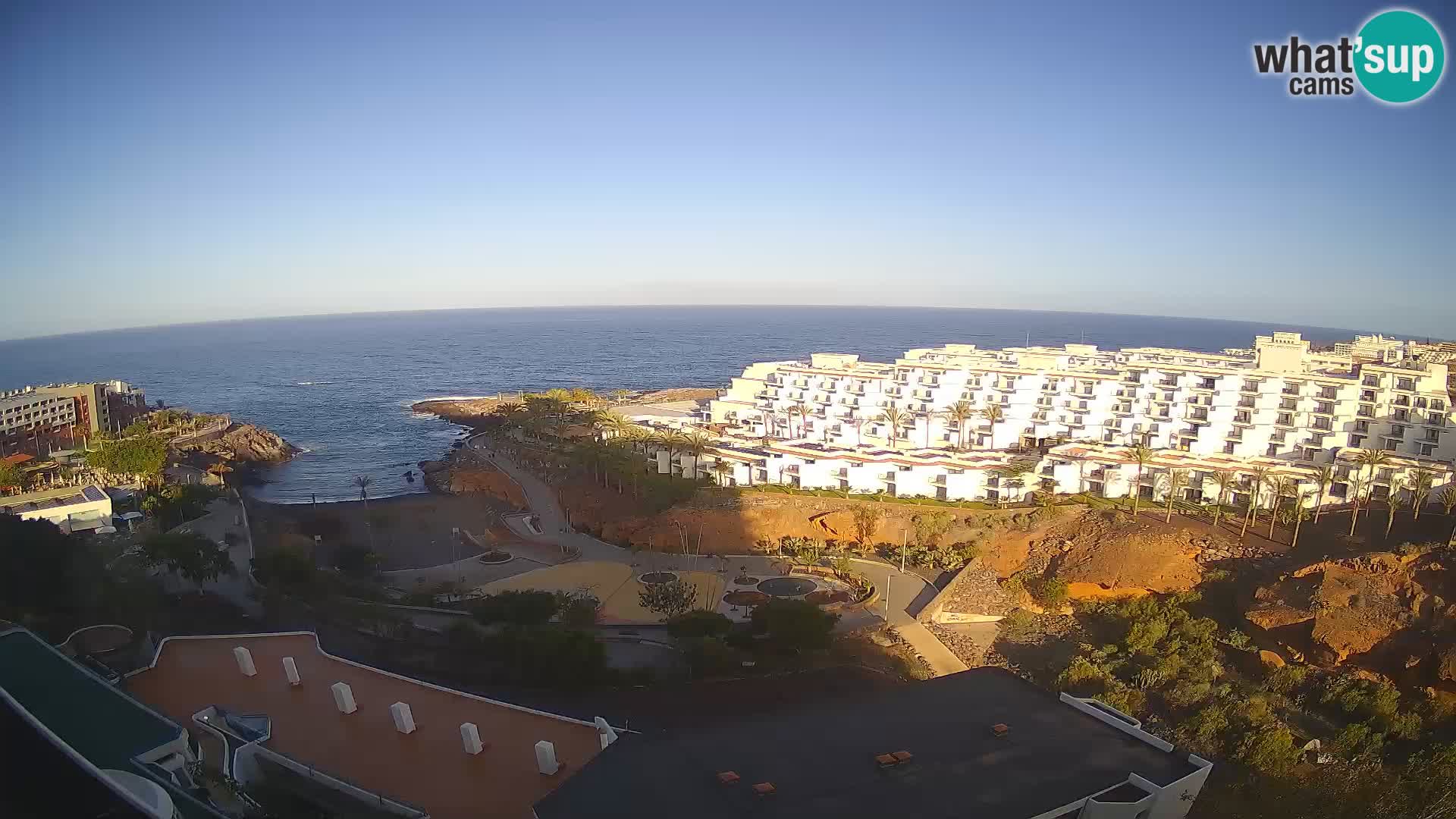 Live webcam Playa de Las Galgas – Playa Paraiso – La Gomera island – Adeje – Tenerife