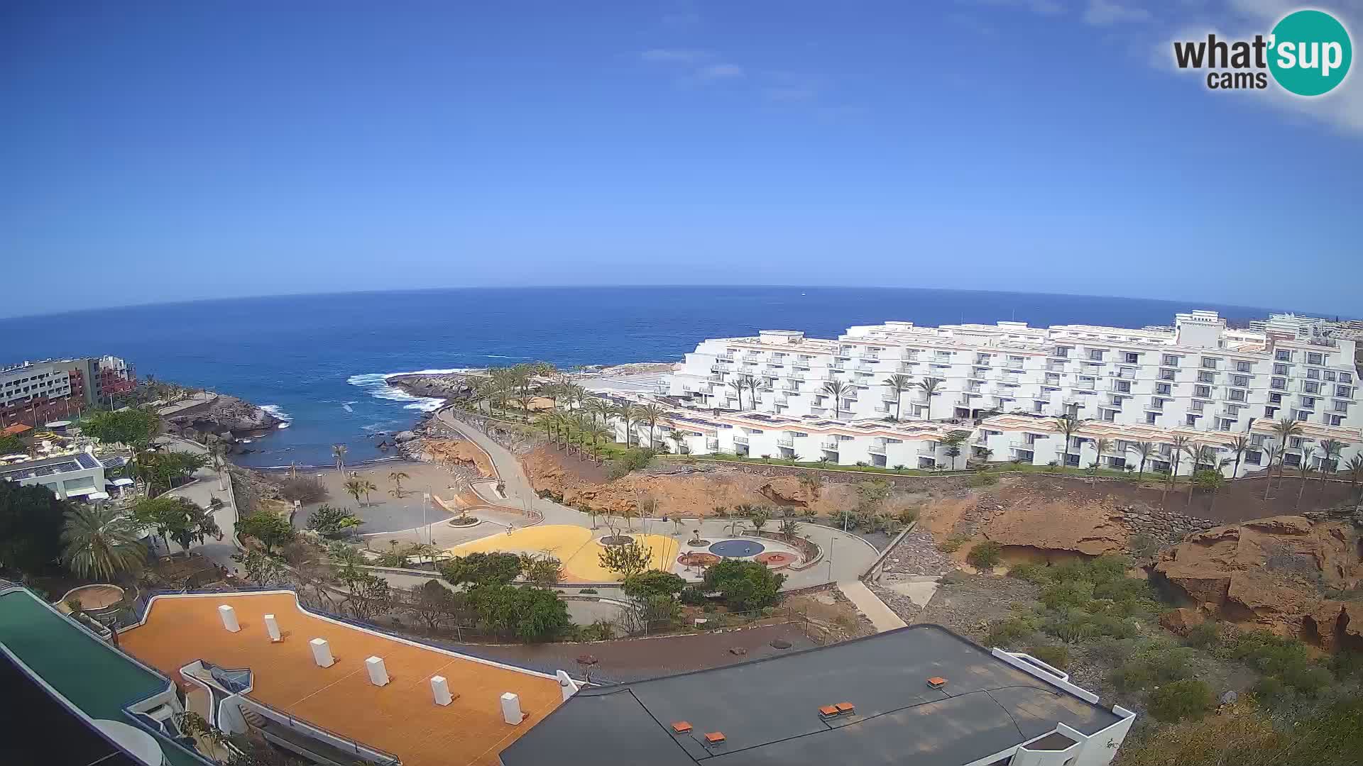 Live webcam Playa de Las Galgas – Playa Paraiso – La Gomera island – Adeje – Tenerife