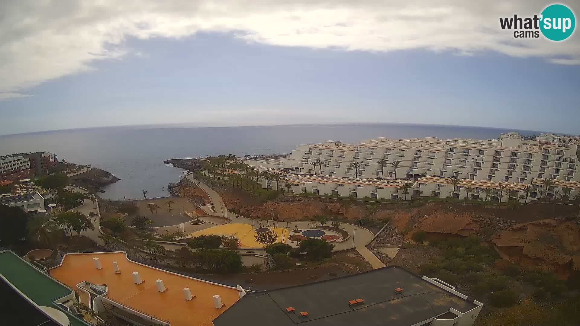 Live webcam Playa de Las Galgas – Playa Paraiso – La Gomera island – Adeje – Tenerife