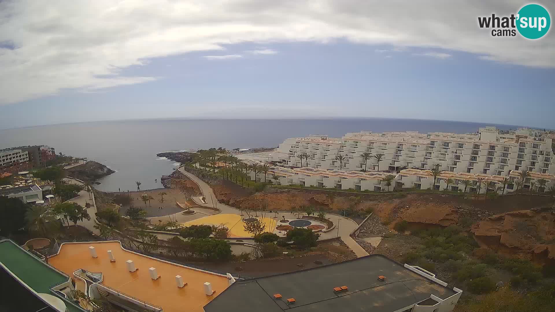 Live webcam Playa de Las Galgas – Playa Paraiso – La Gomera island – Adeje – Tenerife
