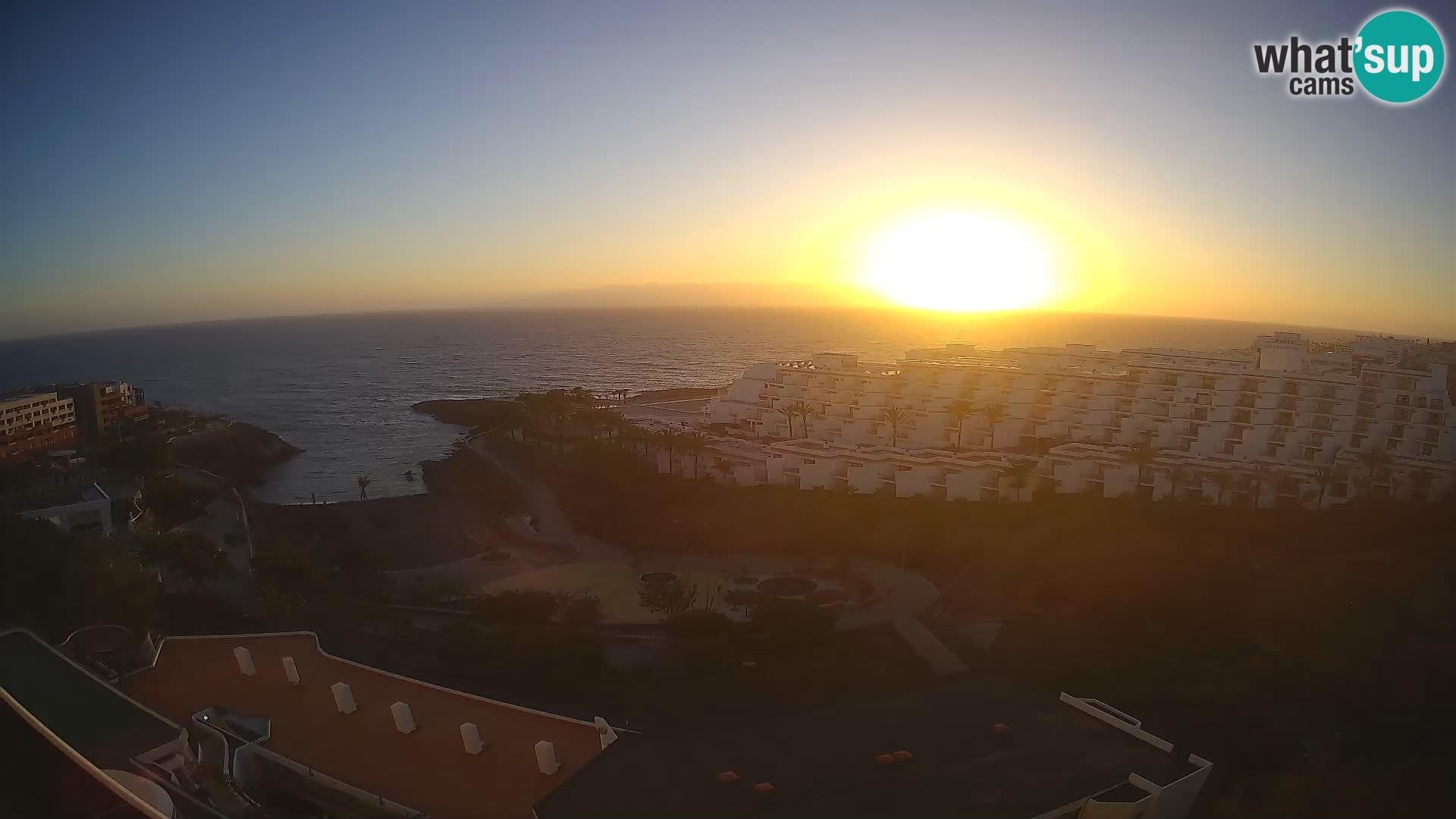 Live webcam Playa de Las Galgas – Playa Paraiso – La Gomera island – Adeje – Tenerife