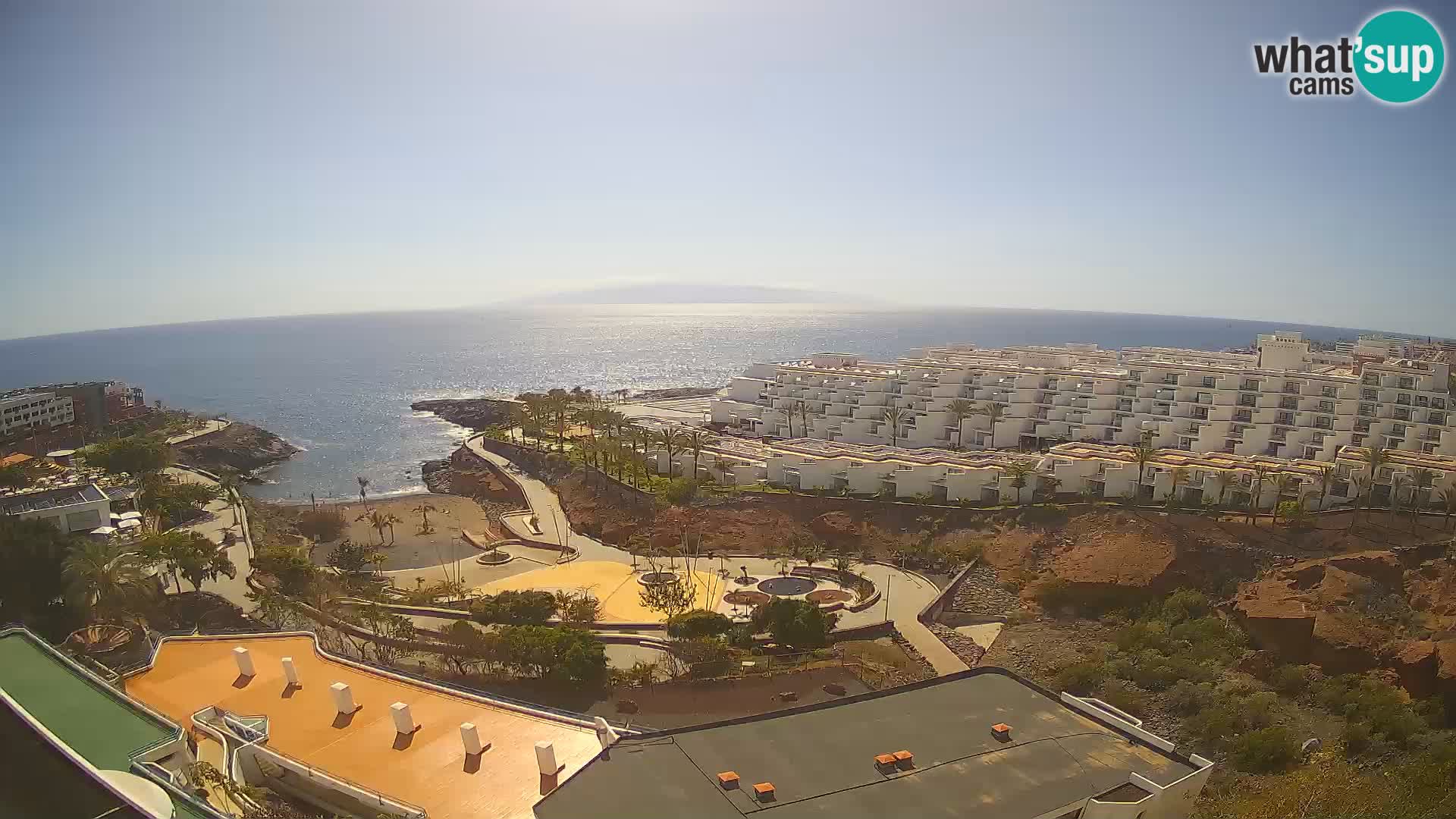 Live webcam Playa de Las Galgas – Playa Paraiso – La Gomera island – Adeje – Tenerife