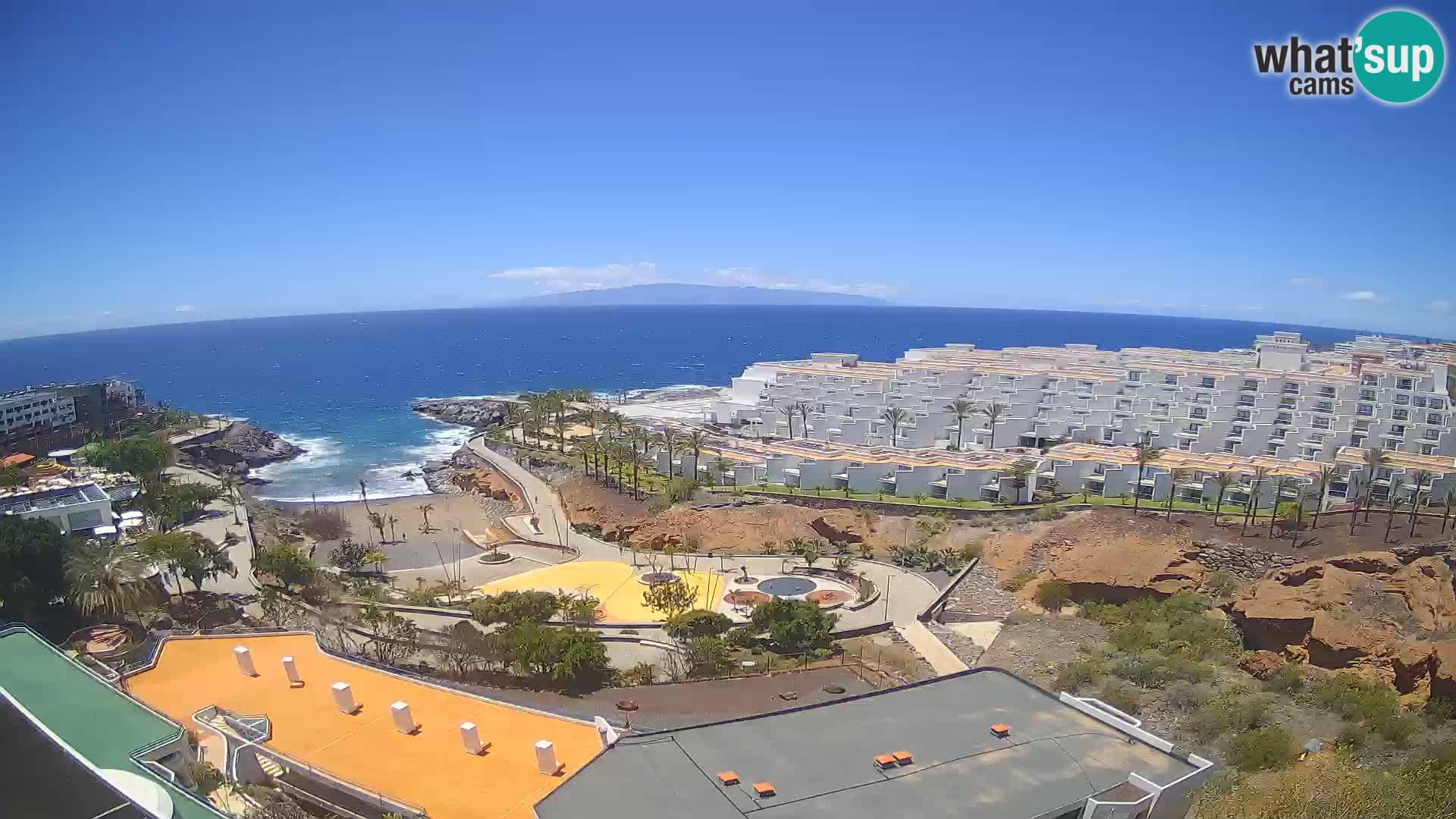 Web kamera uživo Playa de Las Galgas – Playa Paraiso – otok La Gomera – Costa Adeje – Tenerife