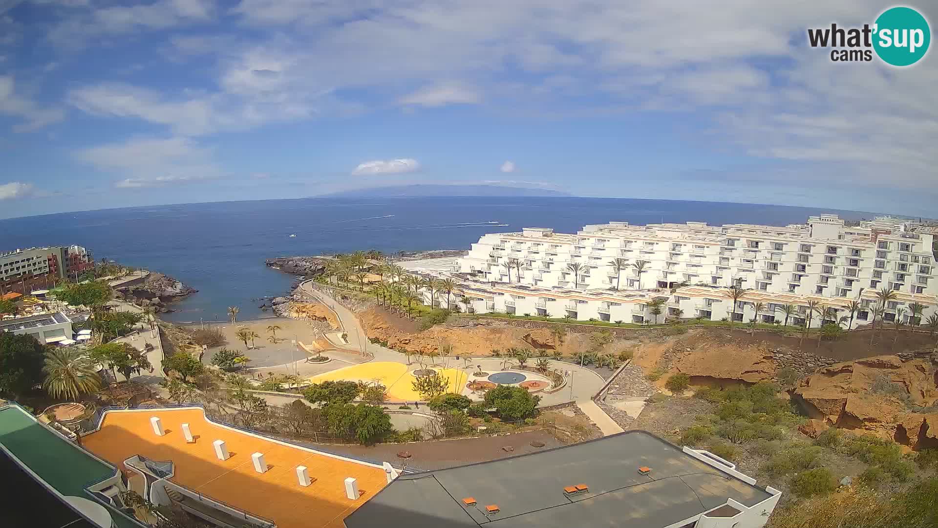 Web kamera uživo Playa de Las Galgas – Playa Paraiso – otok La Gomera – Costa Adeje – Tenerife