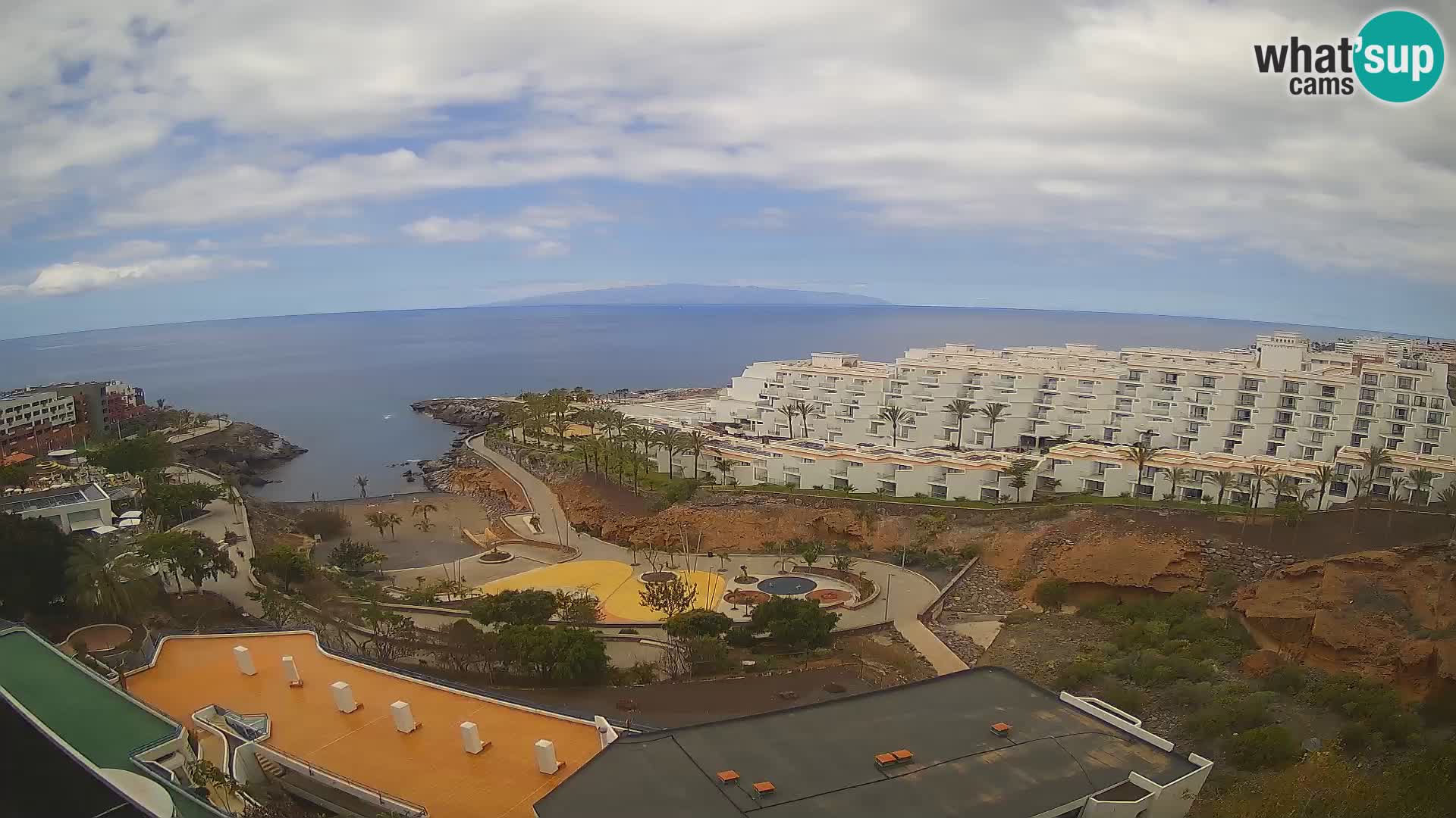 Live webcam Playa de Las Galgas – Playa Paraiso – La Gomera island – Adeje – Tenerife