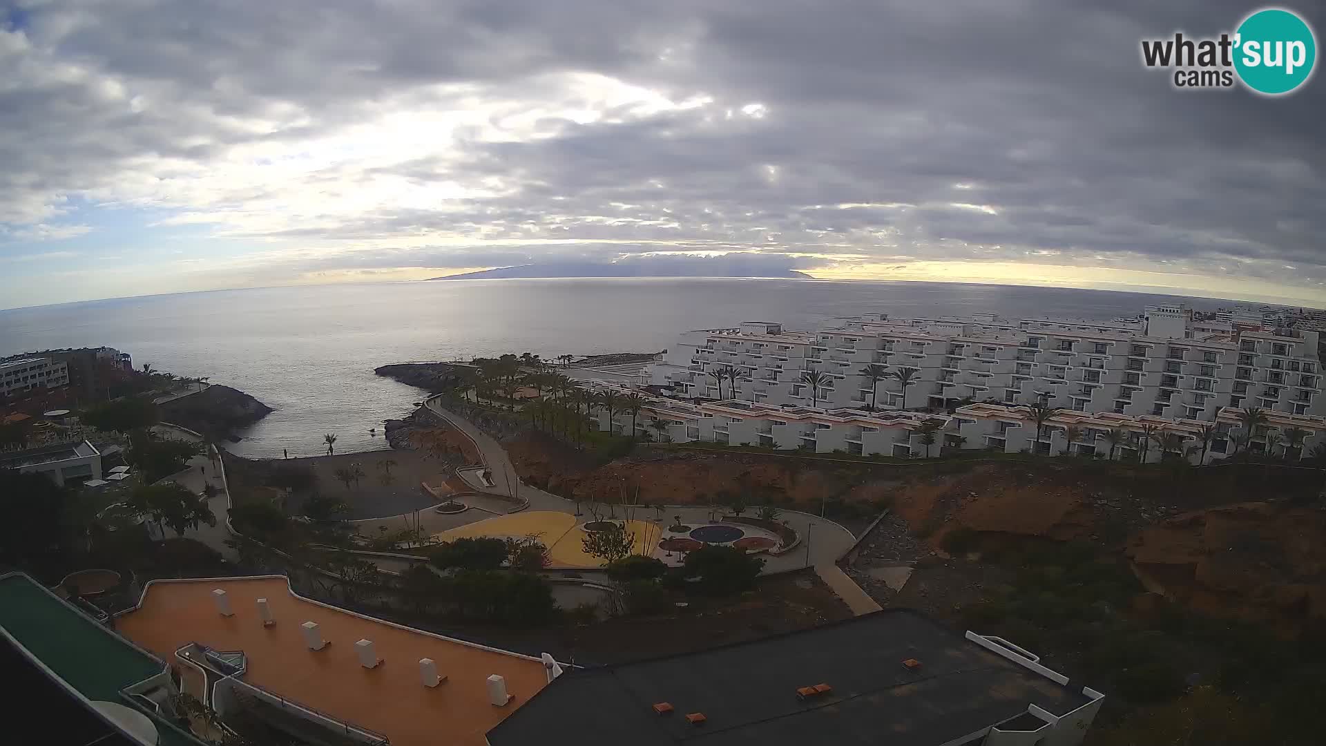 Spletna kamera v živo Las Galgas plaža – Playa Paraiso – otok La Gomera – Costa Adeje – Tenerife