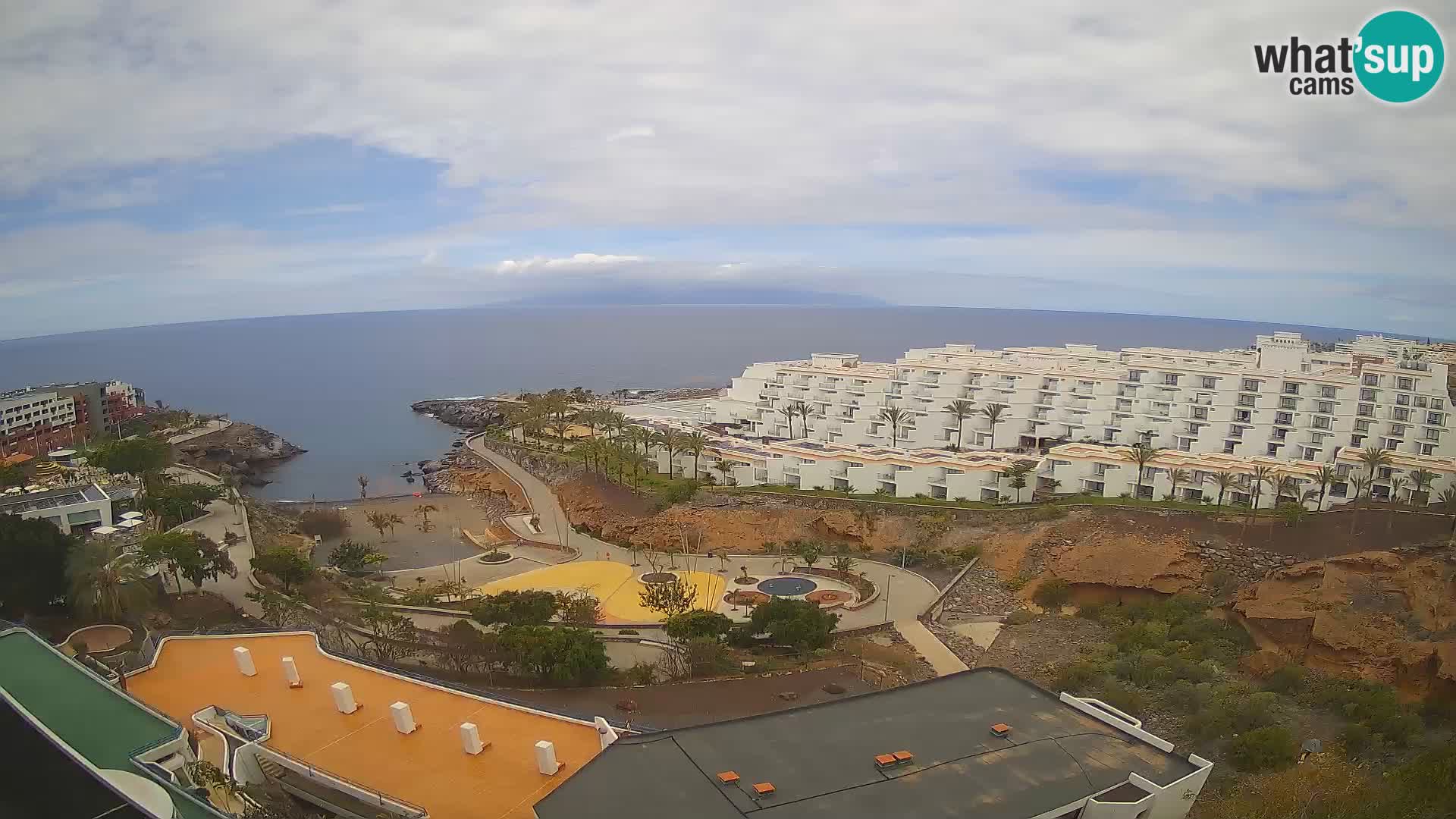 Spletna kamera v živo Las Galgas plaža – Playa Paraiso – otok La Gomera – Costa Adeje – Tenerife