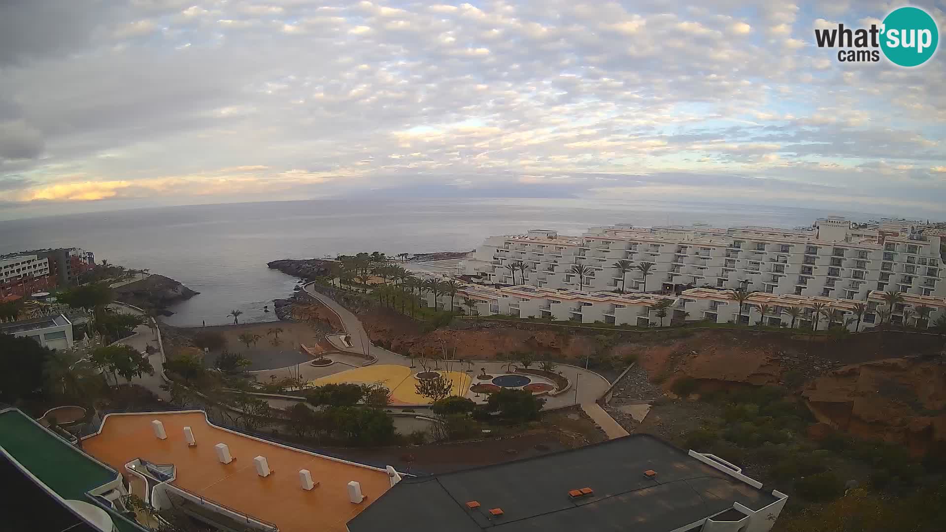 Spletna kamera v živo Las Galgas plaža – Playa Paraiso – otok La Gomera – Costa Adeje – Tenerife
