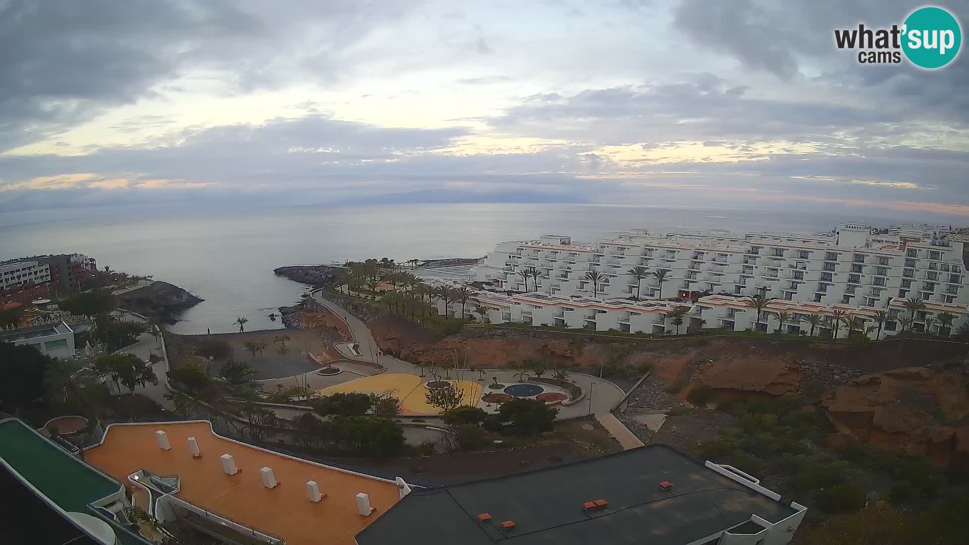 Live webcam Playa de Las Galgas – Playa Paraiso – La Gomera island – Adeje – Tenerife