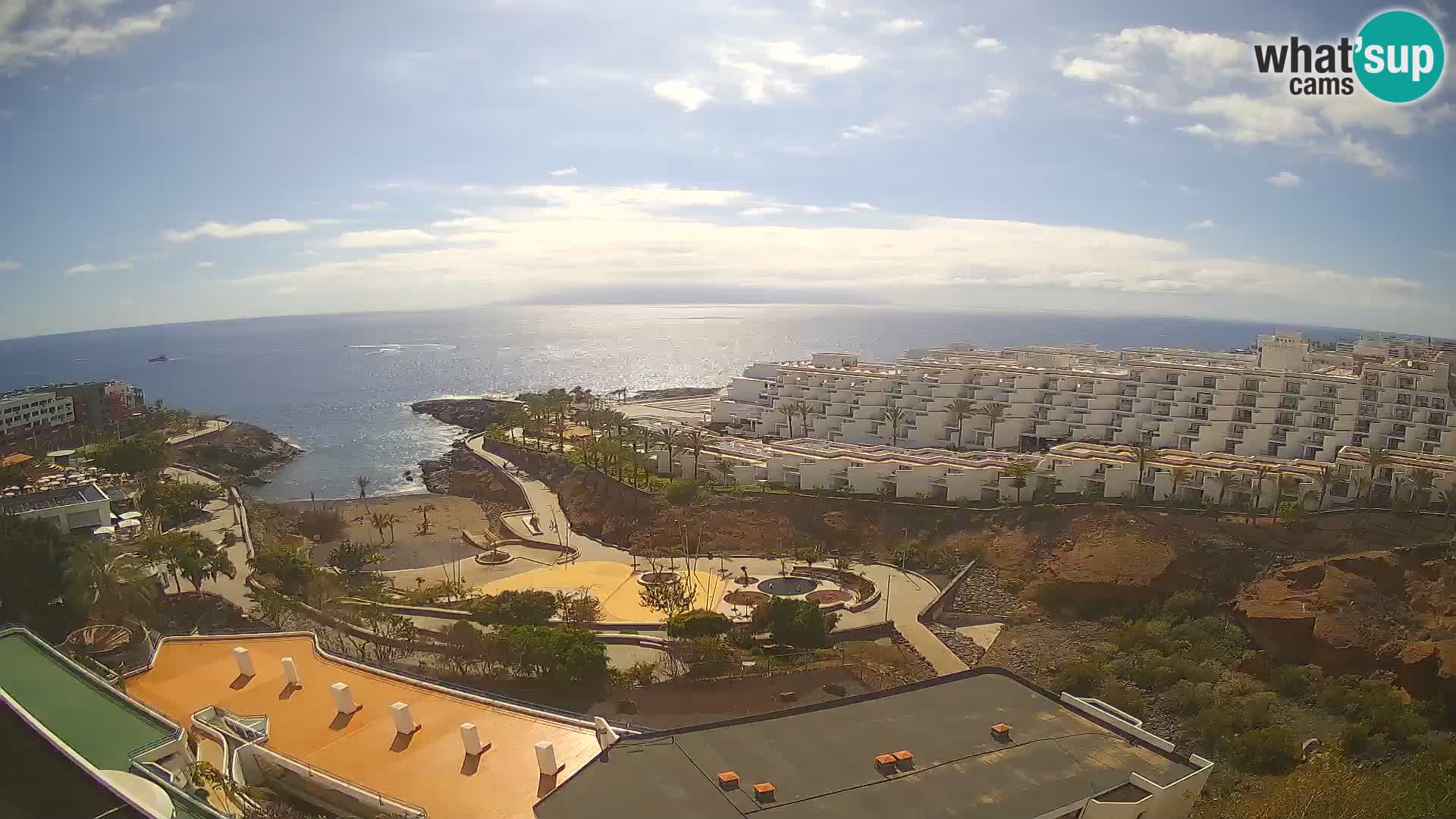 Live webcam Playa de Las Galgas – Playa Paraiso – La Gomera island – Adeje – Tenerife