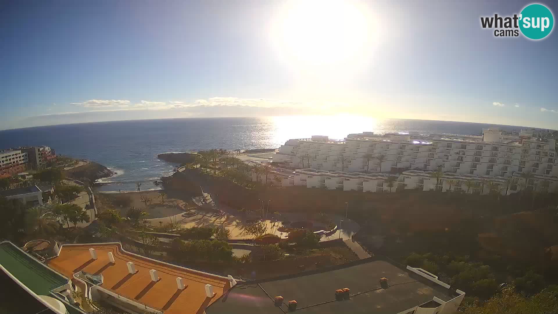 Spletna kamera v živo Las Galgas plaža – Playa Paraiso – otok La Gomera – Costa Adeje – Tenerife