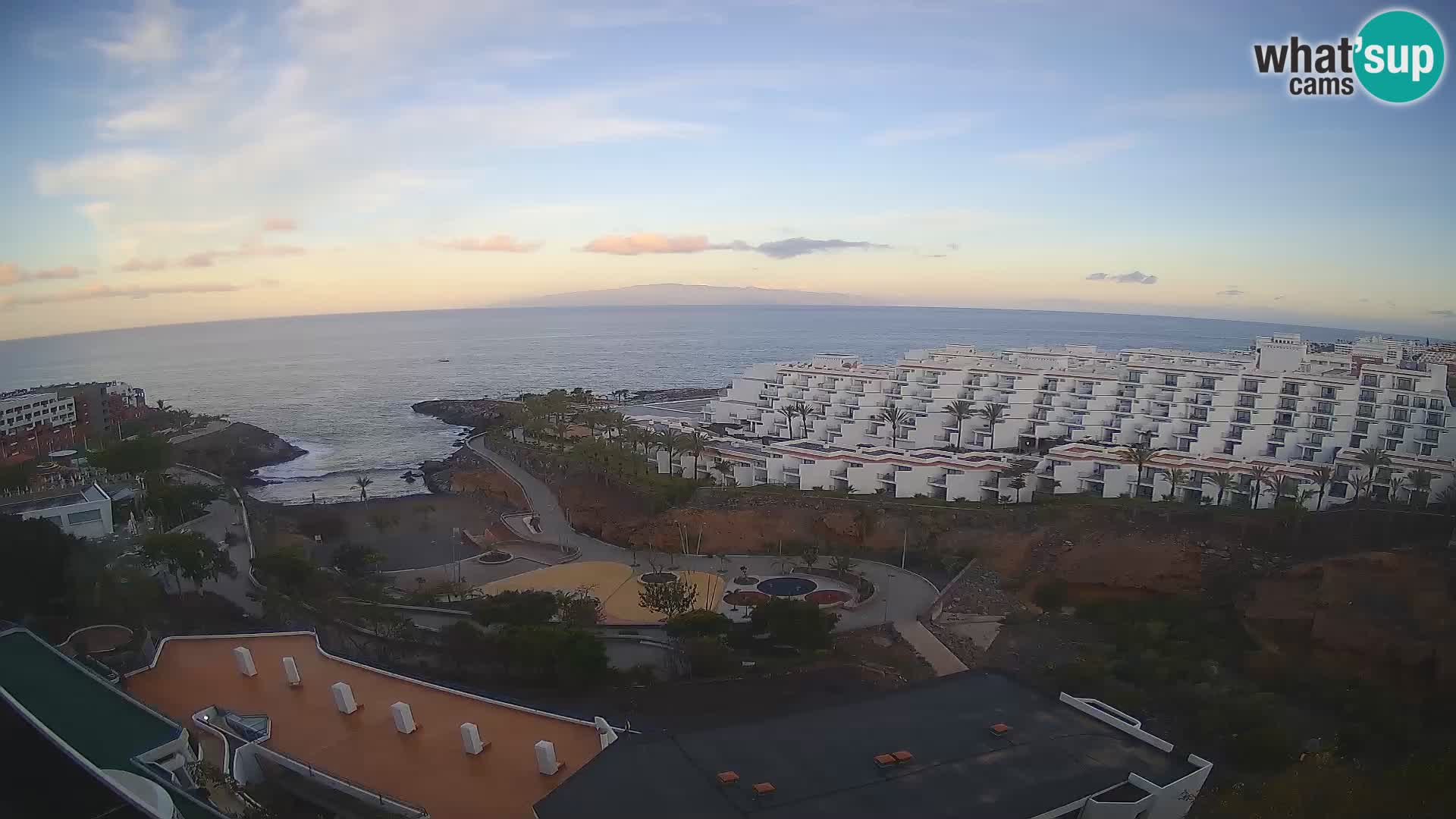 Live webcam Playa de Las Galgas – Playa Paraiso – La Gomera island – Adeje – Tenerife