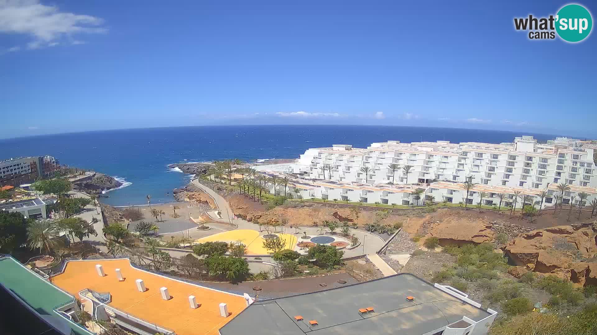 Live webcam Playa de Las Galgas – Playa Paraiso – La Gomera island – Adeje – Tenerife