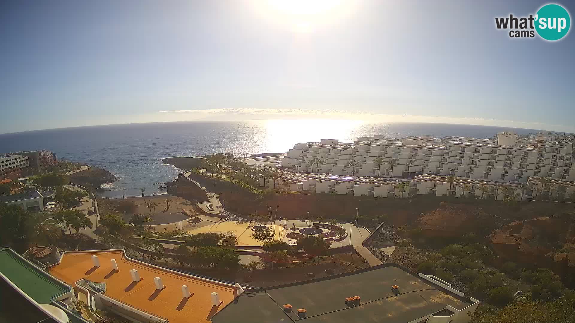 Live webcam Playa de Las Galgas – Playa Paraiso – La Gomera island – Adeje – Tenerife