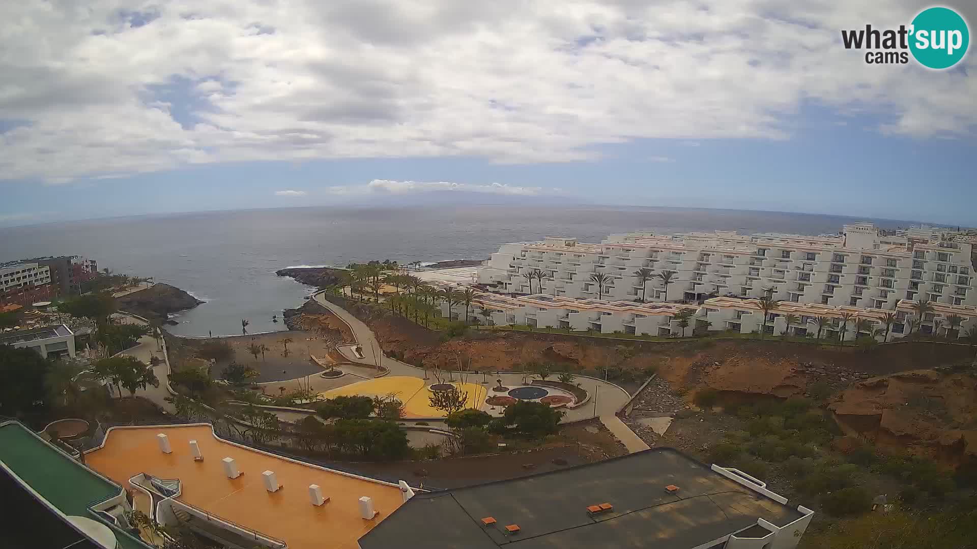 Spletna kamera v živo Las Galgas plaža – Playa Paraiso – otok La Gomera – Costa Adeje – Tenerife