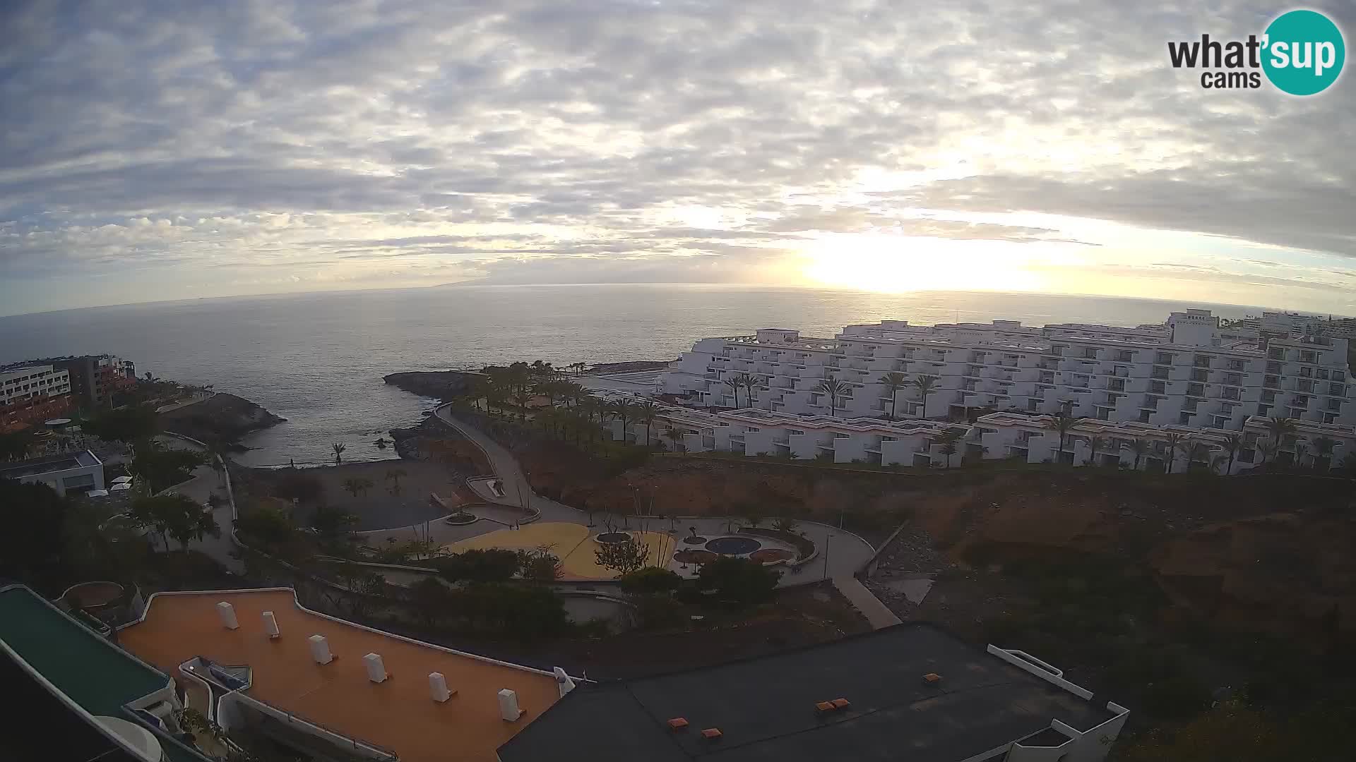 Live webcam Playa de Las Galgas – Playa Paraiso – La Gomera island – Adeje – Tenerife