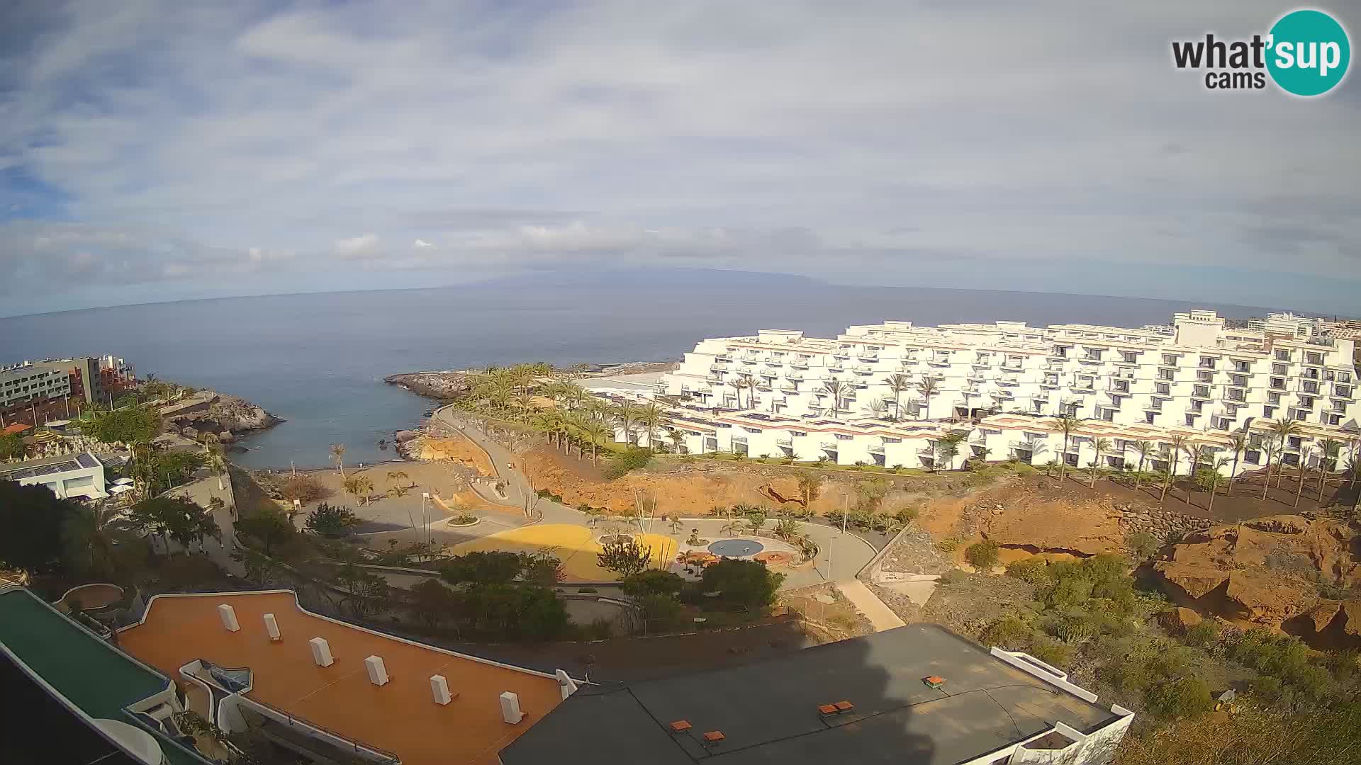 Live webcam Playa de Las Galgas – Playa Paraiso – La Gomera island – Adeje – Tenerife