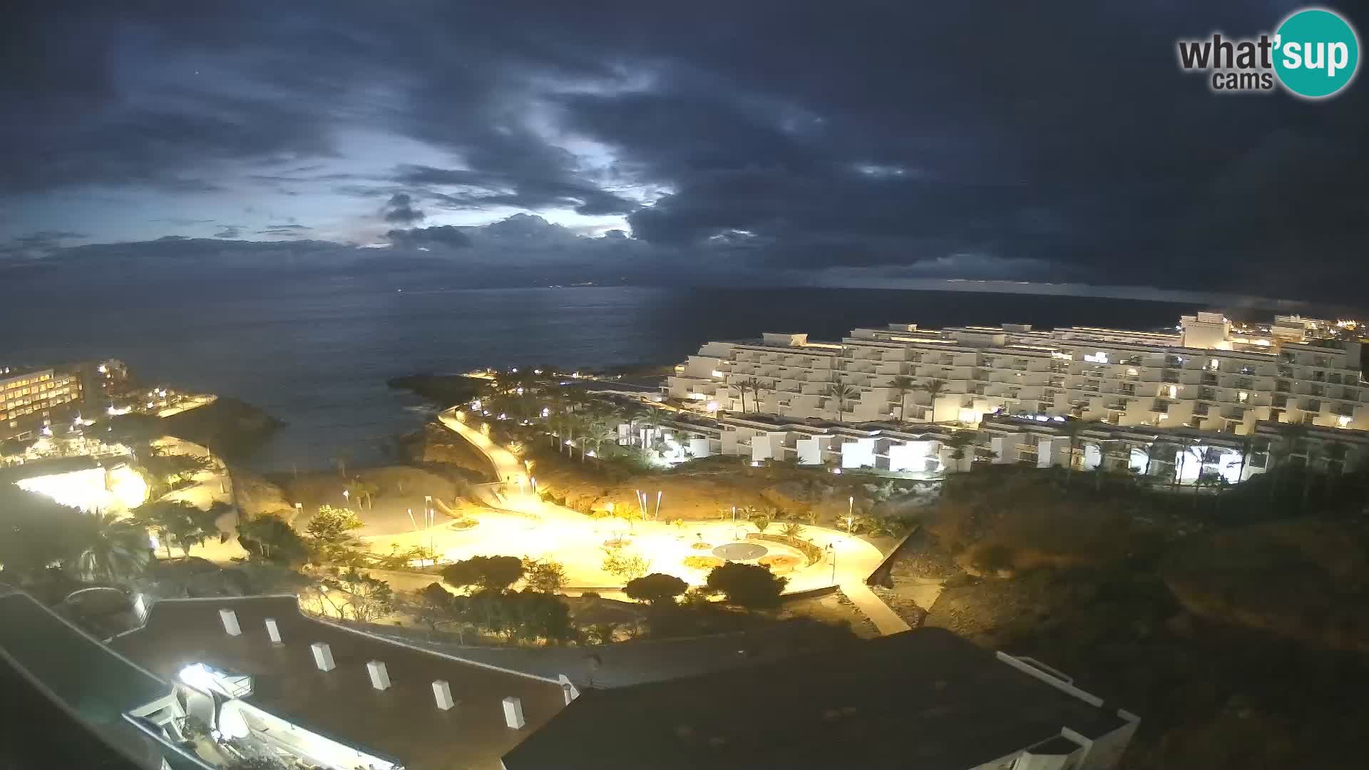 Live webcam Playa de Las Galgas – Playa Paraiso – La Gomera island – Adeje – Tenerife