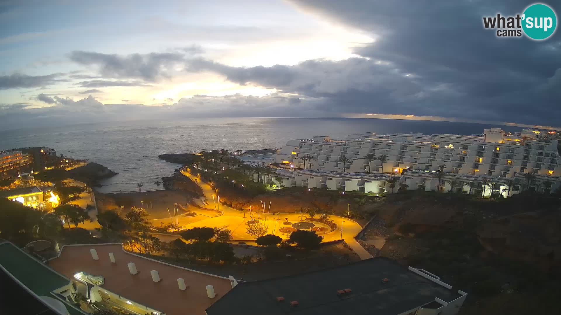 Live webcam Playa de Las Galgas – Playa Paraiso – La Gomera island – Adeje – Tenerife