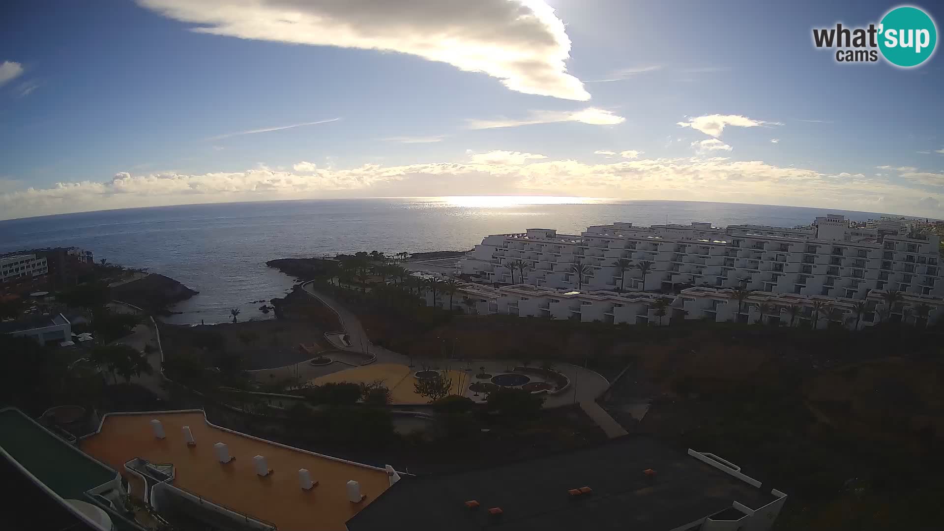 Live webcam Playa de Las Galgas – Playa Paraiso – La Gomera island – Adeje – Tenerife