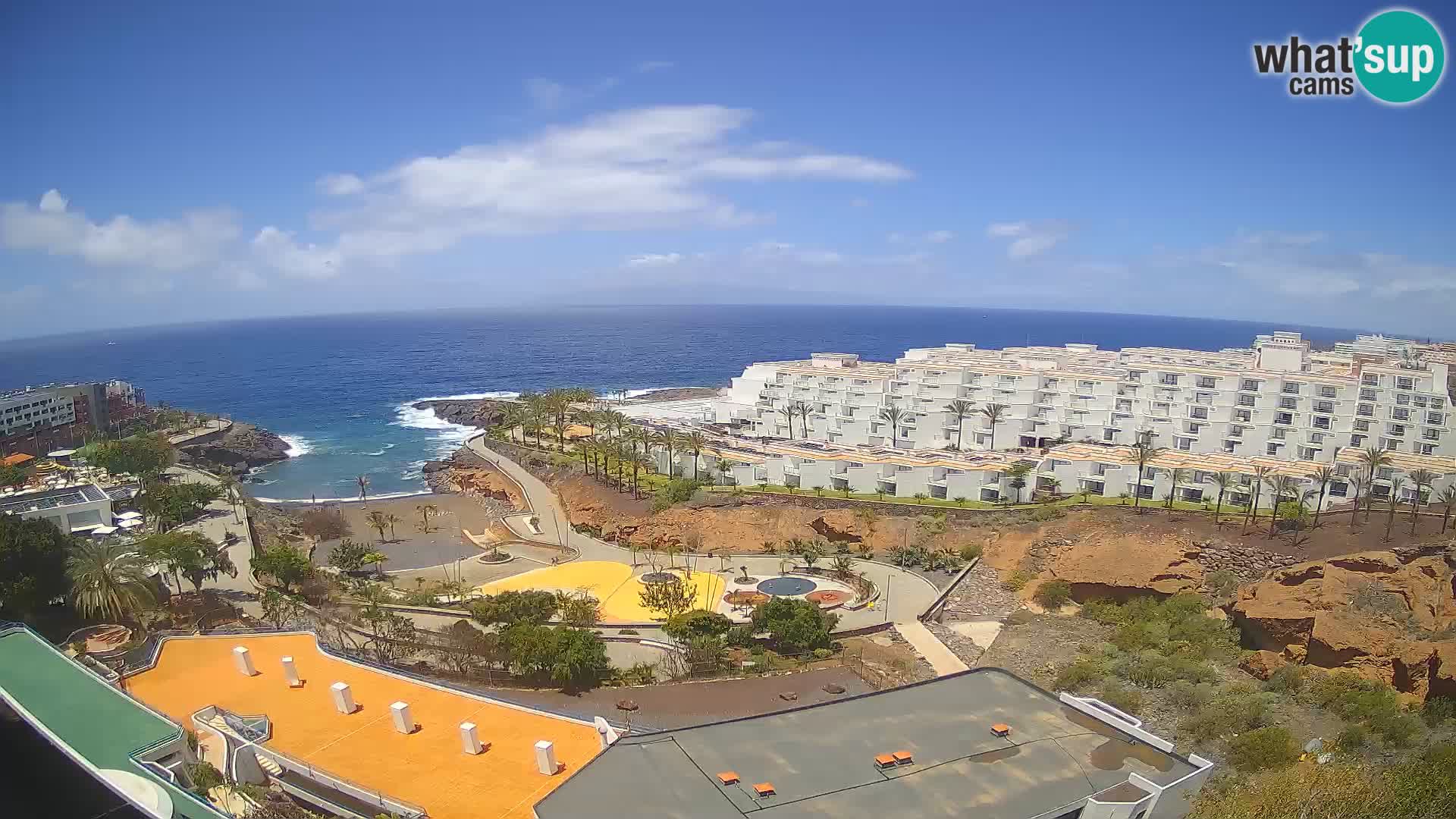 Spletna kamera v živo Las Galgas plaža – Playa Paraiso – otok La Gomera – Costa Adeje – Tenerife
