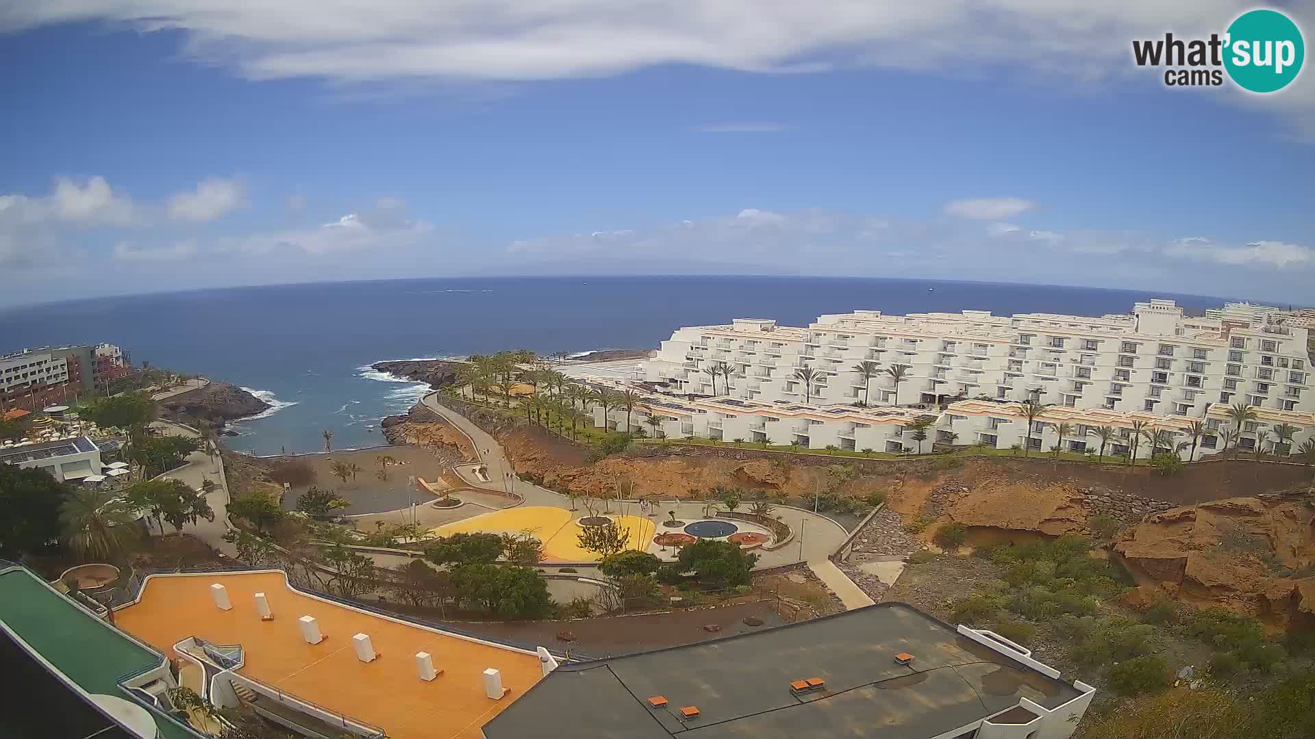 Live webcam Playa de Las Galgas – Playa Paraiso – La Gomera island – Adeje – Tenerife
