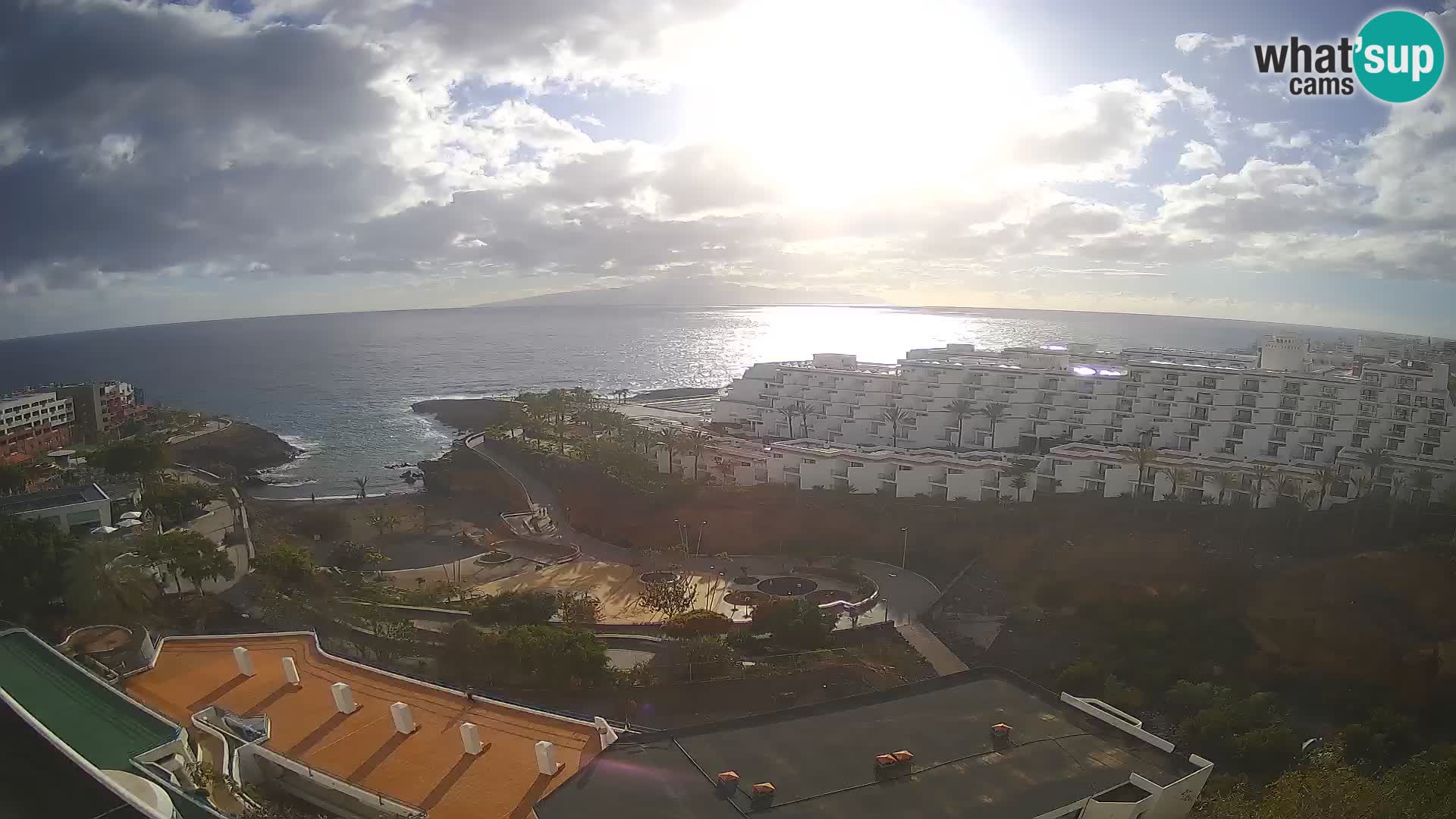 Live webcam Playa de Las Galgas – Playa Paraiso – La Gomera island – Adeje – Tenerife