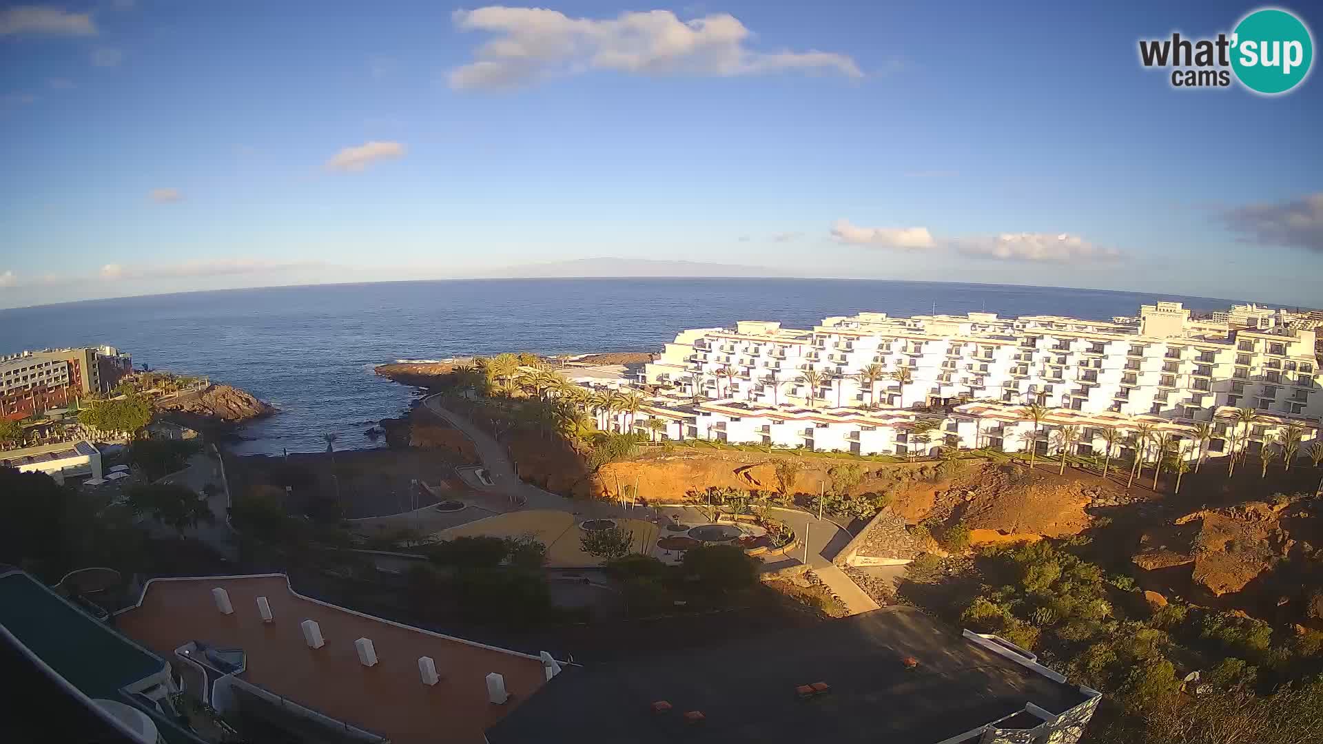 Live webcam Playa de Las Galgas – Playa Paraiso – La Gomera island – Adeje – Tenerife