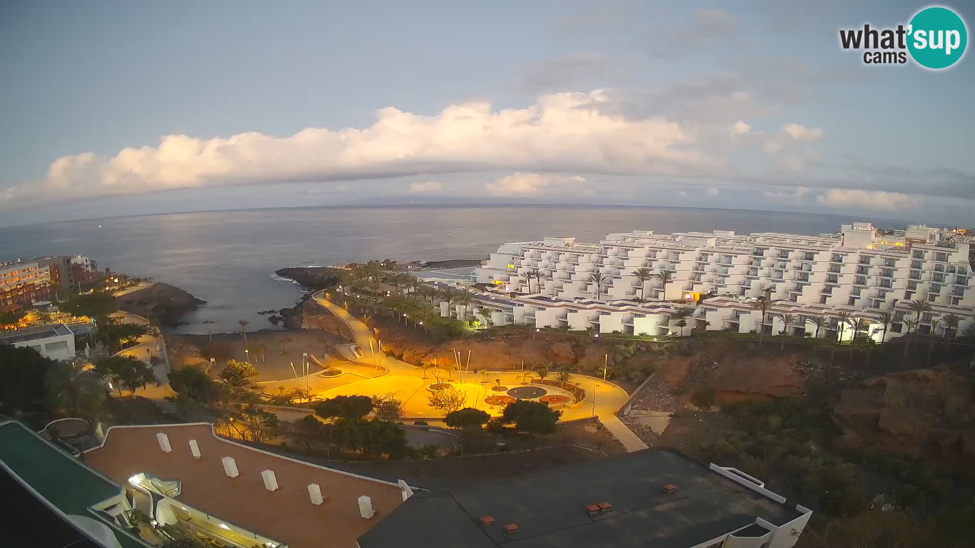 Live webcam Playa de Las Galgas – Playa Paraiso – La Gomera island – Adeje – Tenerife