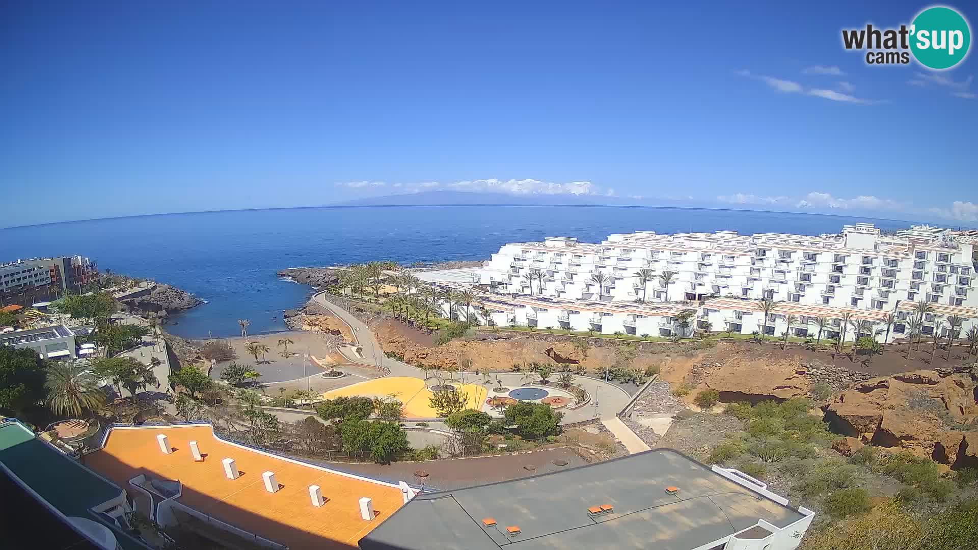 Web kamera uživo Playa de Las Galgas – Playa Paraiso – otok La Gomera – Costa Adeje – Tenerife