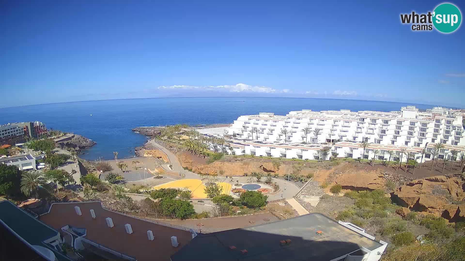 Web kamera uživo Playa de Las Galgas – Playa Paraiso – otok La Gomera – Costa Adeje – Tenerife