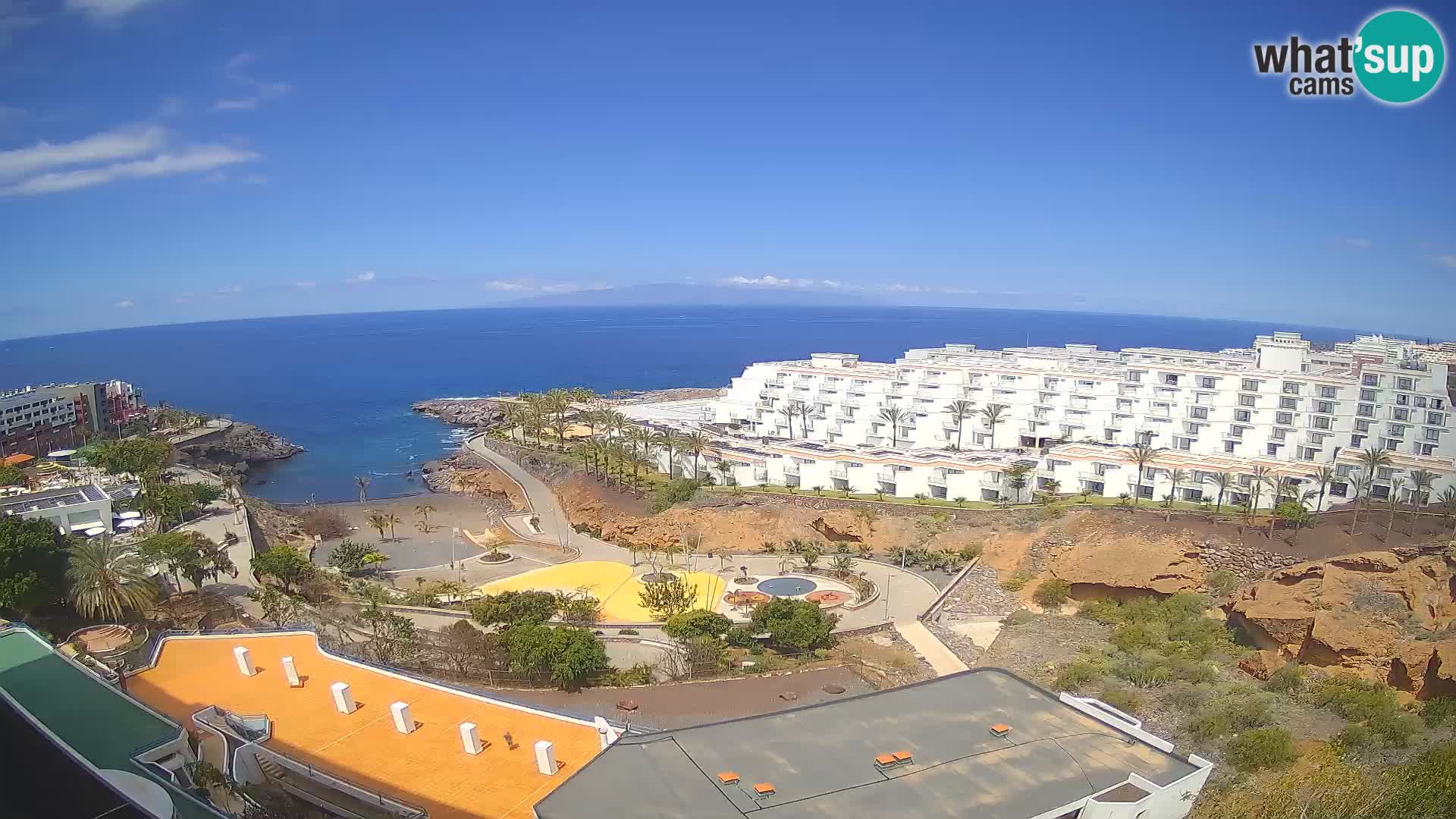 Webcam en vivo Playa de Las Galgas – Playa Paraíso – Isla de La Gomera – Costa Adeje – Tenerife