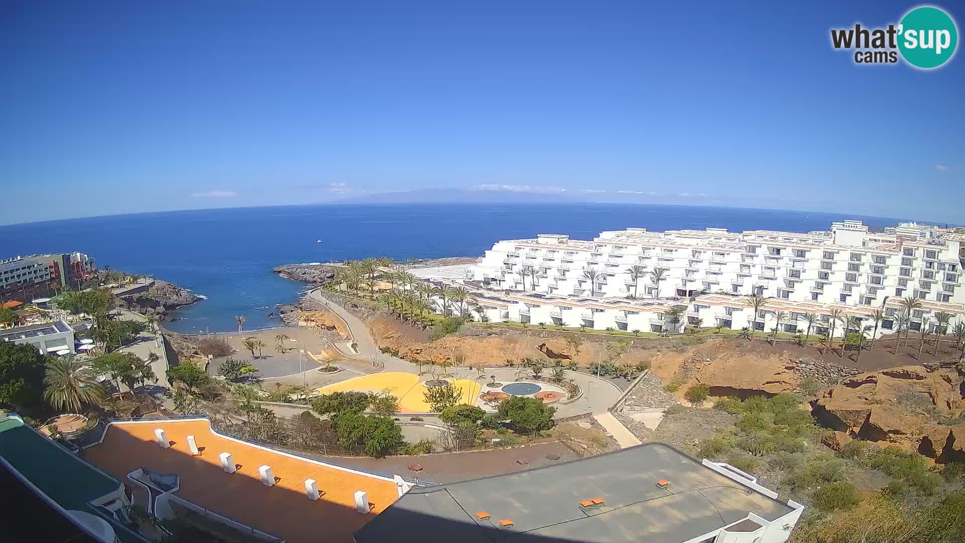Web kamera uživo Playa de Las Galgas – Playa Paraiso – otok La Gomera – Costa Adeje – Tenerife