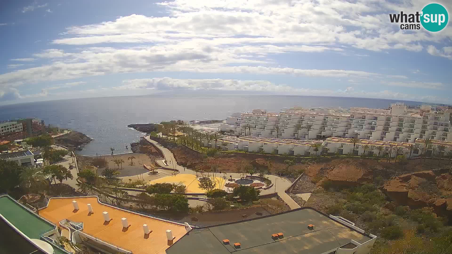 Live webcam Playa de Las Galgas – Playa Paraiso – La Gomera island – Adeje – Tenerife