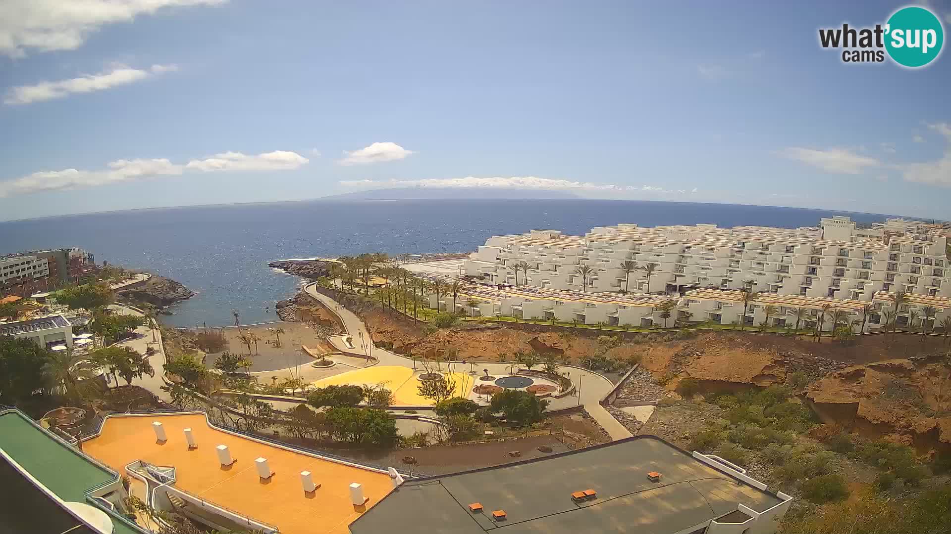 Web kamera uživo Playa de Las Galgas – Playa Paraiso – otok La Gomera – Costa Adeje – Tenerife