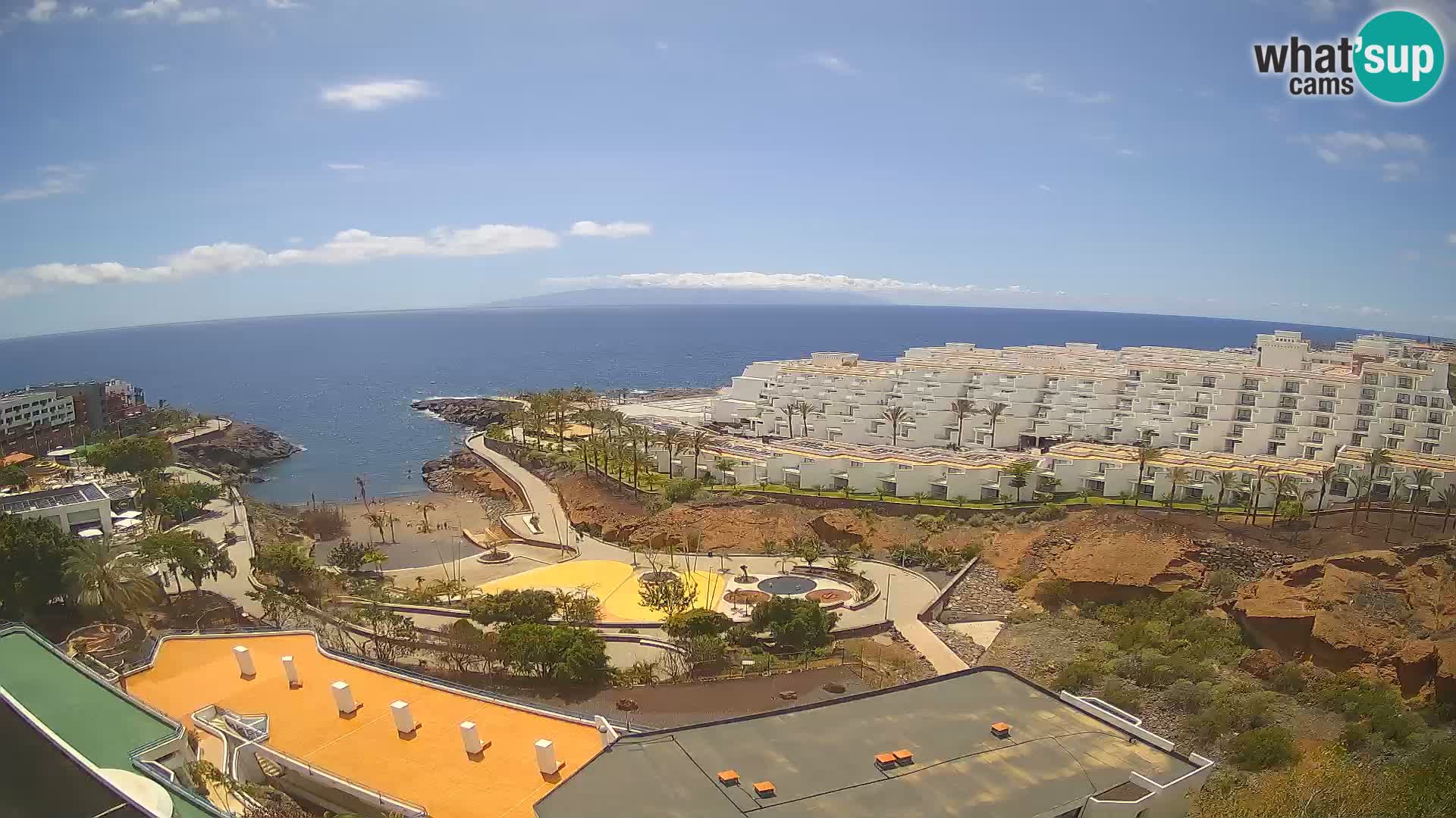 Live webcam Playa de Las Galgas – Playa Paraiso – La Gomera island – Adeje – Tenerife