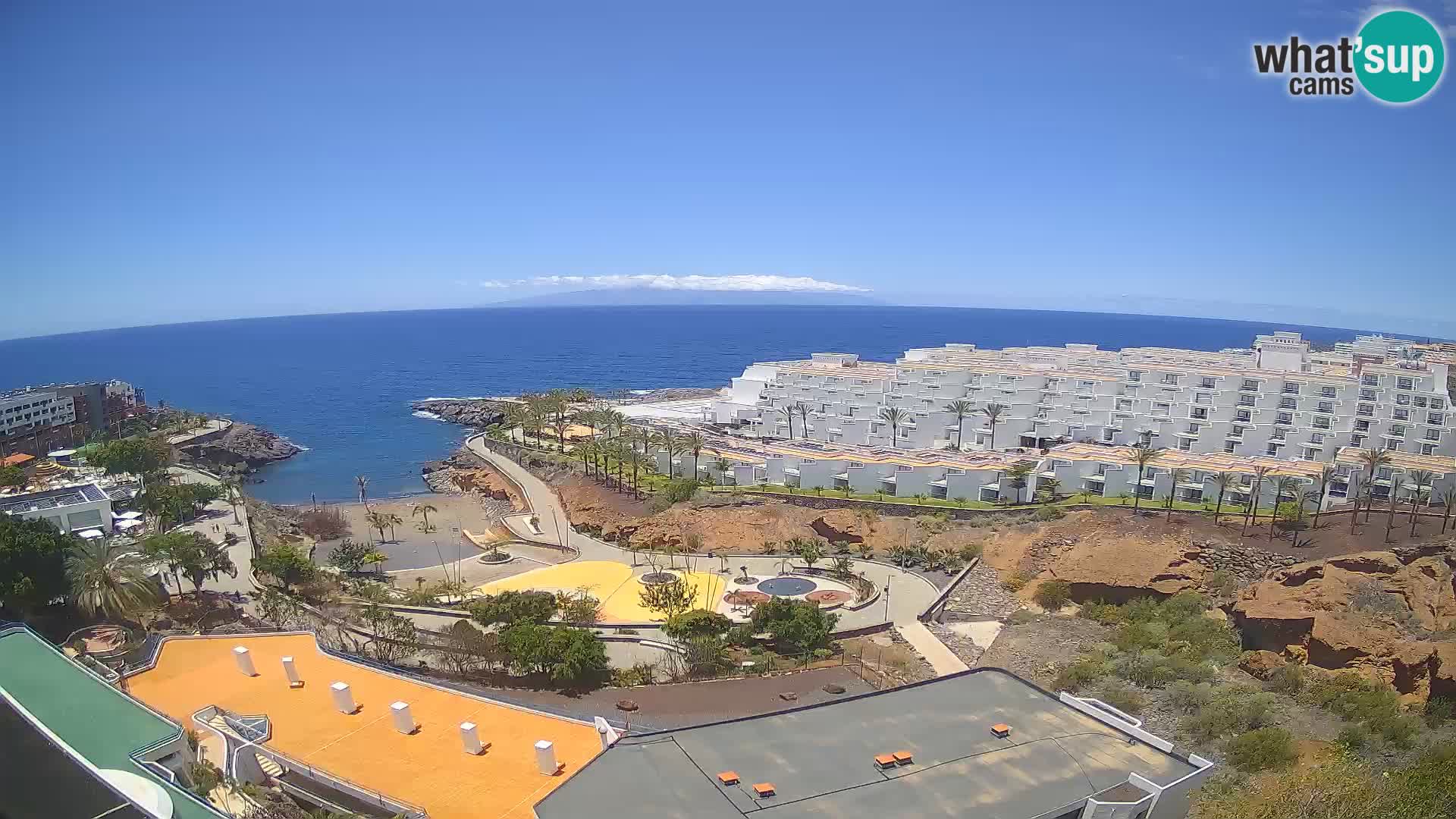 Web kamera uživo Playa de Las Galgas – Playa Paraiso – otok La Gomera – Costa Adeje – Tenerife