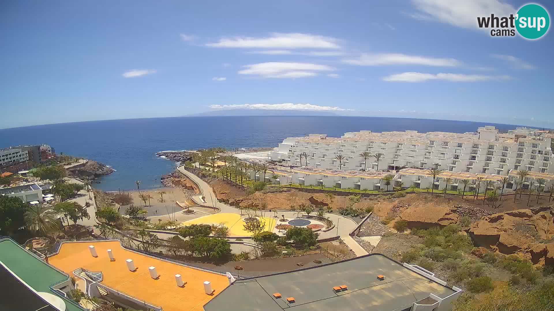Web kamera uživo Playa de Las Galgas – Playa Paraiso – otok La Gomera – Costa Adeje – Tenerife