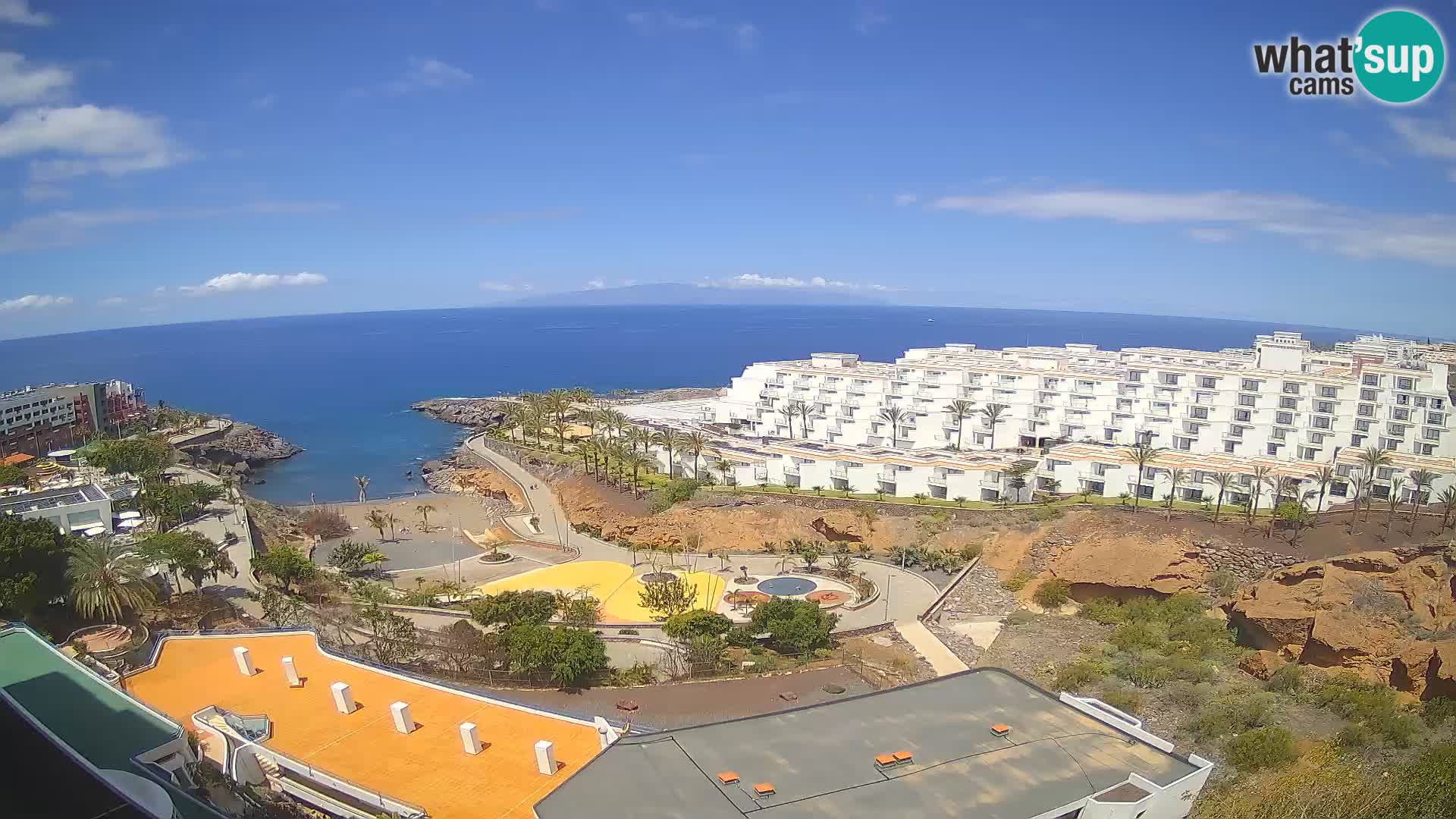 Live webcam Playa de Las Galgas – Playa Paraiso – La Gomera island – Adeje – Tenerife