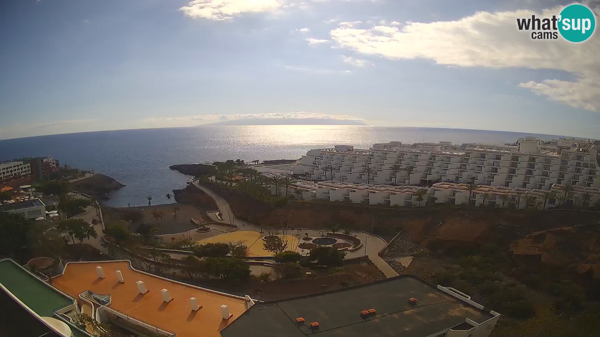Spletna kamera v živo Las Galgas plaža – Playa Paraiso – otok La Gomera – Costa Adeje – Tenerife