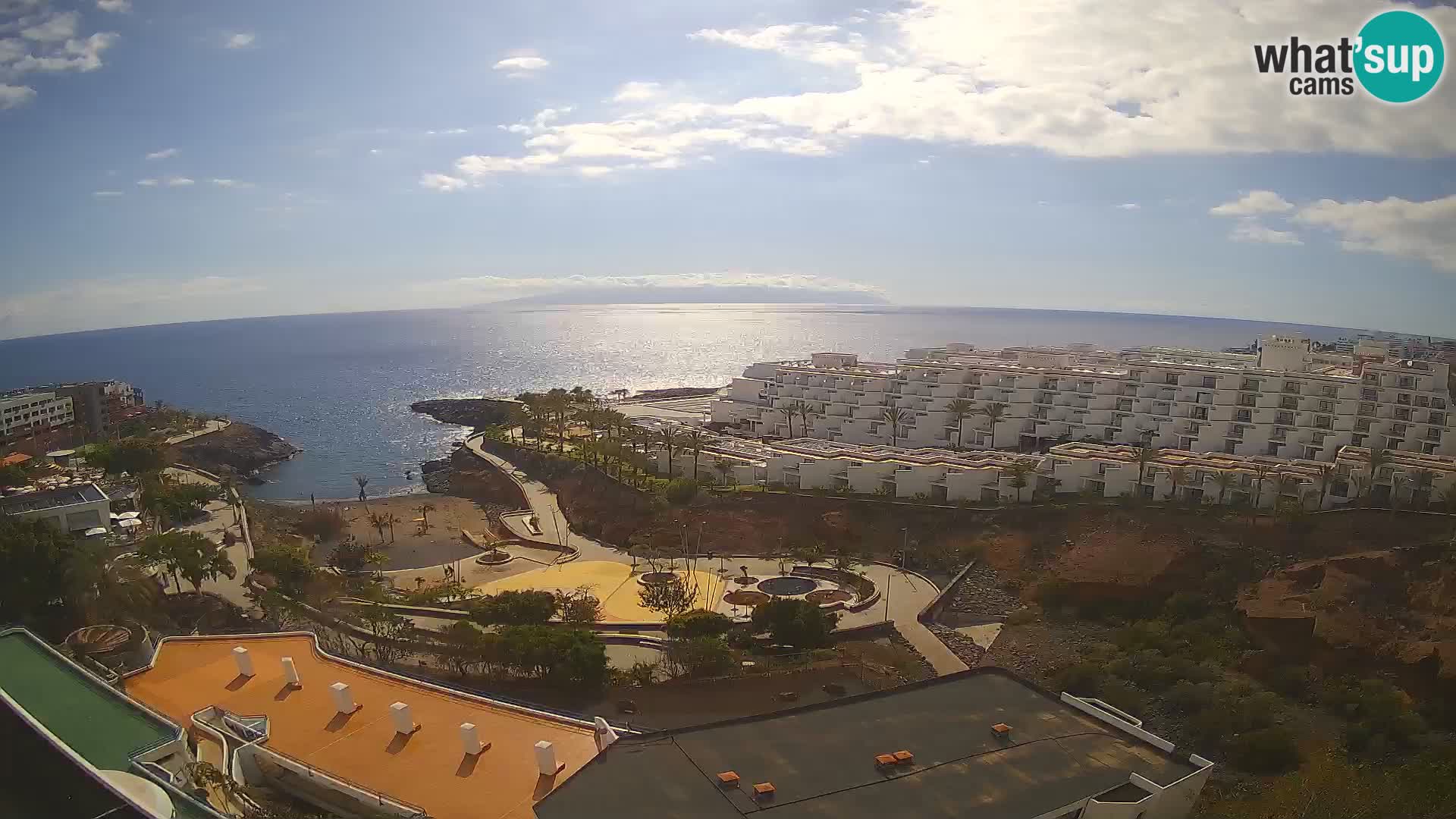 Live webcam Playa de Las Galgas – Playa Paraiso – La Gomera island – Adeje – Tenerife