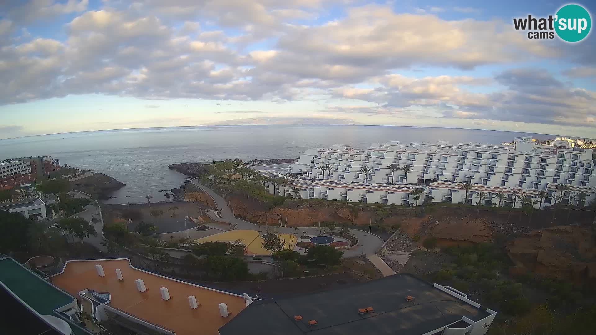 Live webcam Playa de Las Galgas – Playa Paraiso – La Gomera island – Adeje – Tenerife