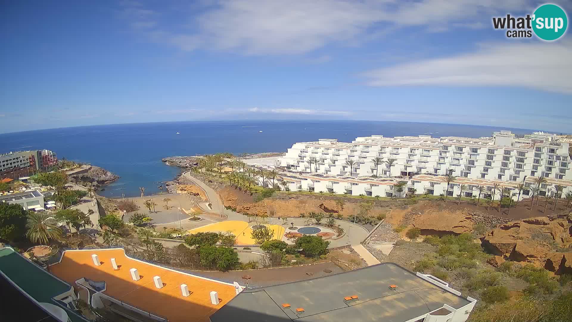 Web kamera uživo Playa de Las Galgas – Playa Paraiso – otok La Gomera – Costa Adeje – Tenerife
