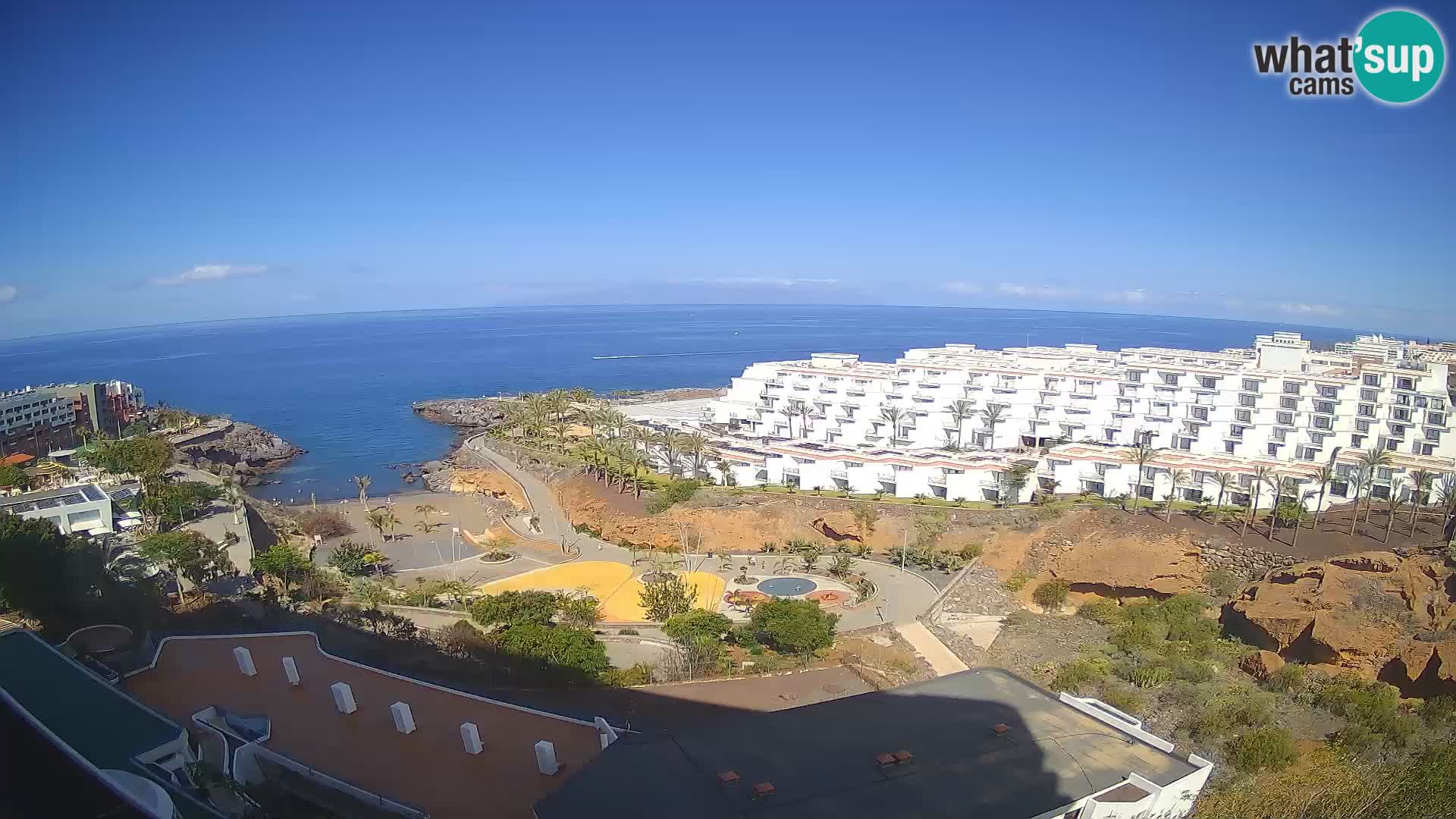 Live webcam Playa de Las Galgas – Playa Paraiso – La Gomera island – Adeje – Tenerife