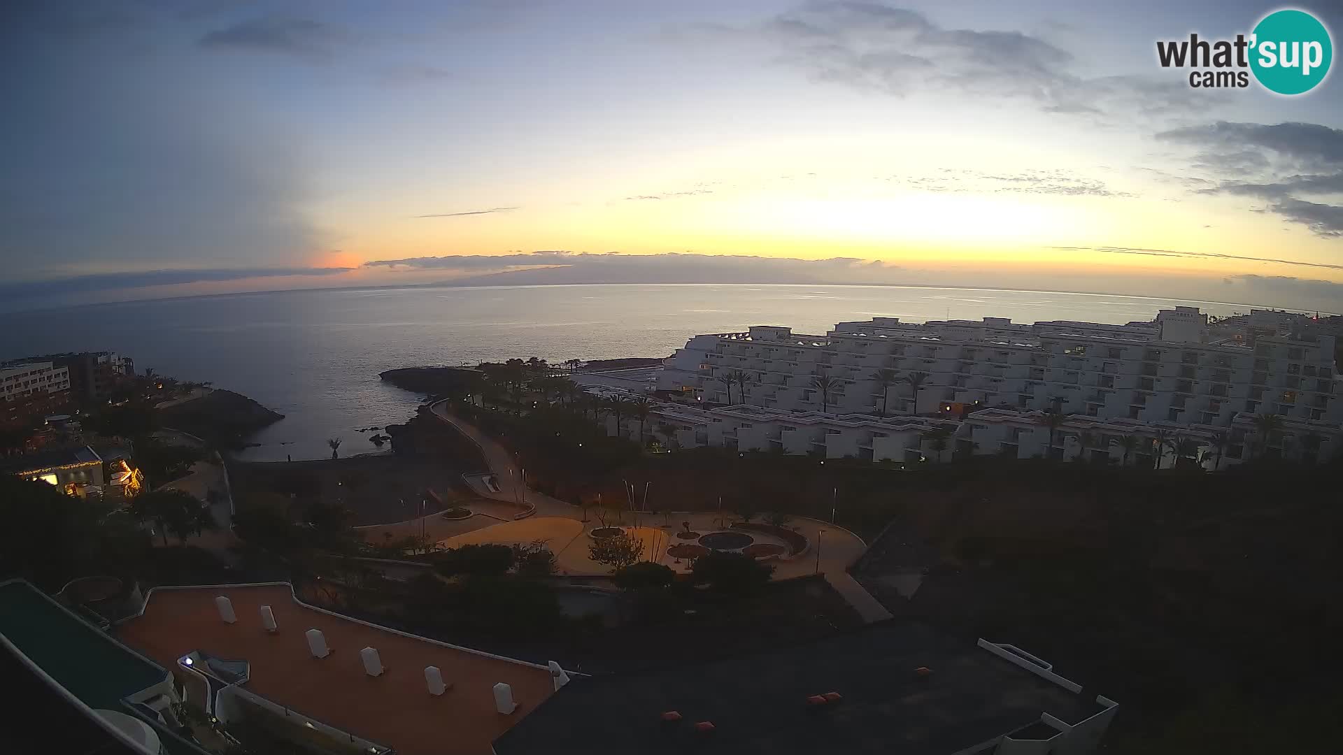 Spletna kamera v živo Las Galgas plaža – Playa Paraiso – otok La Gomera – Costa Adeje – Tenerife