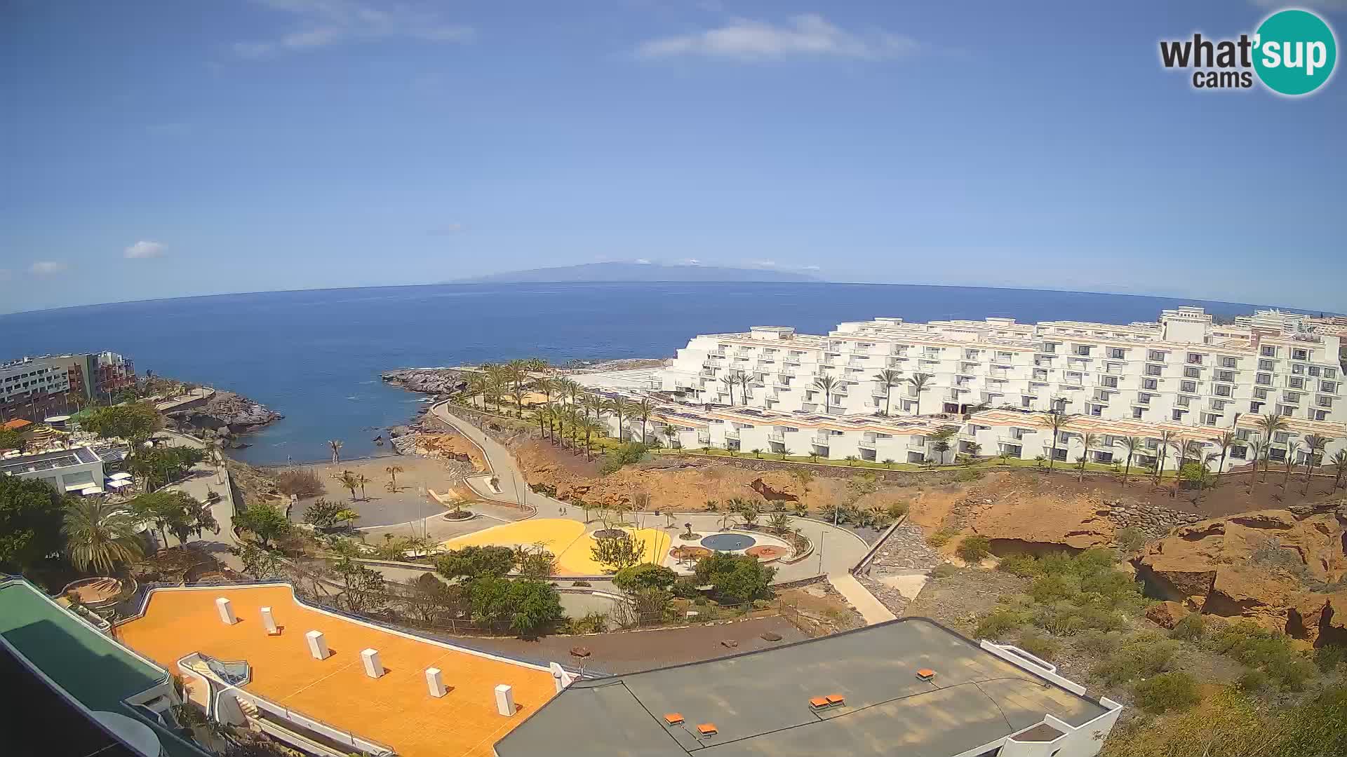 Web kamera uživo Playa de Las Galgas – Playa Paraiso – otok La Gomera – Costa Adeje – Tenerife