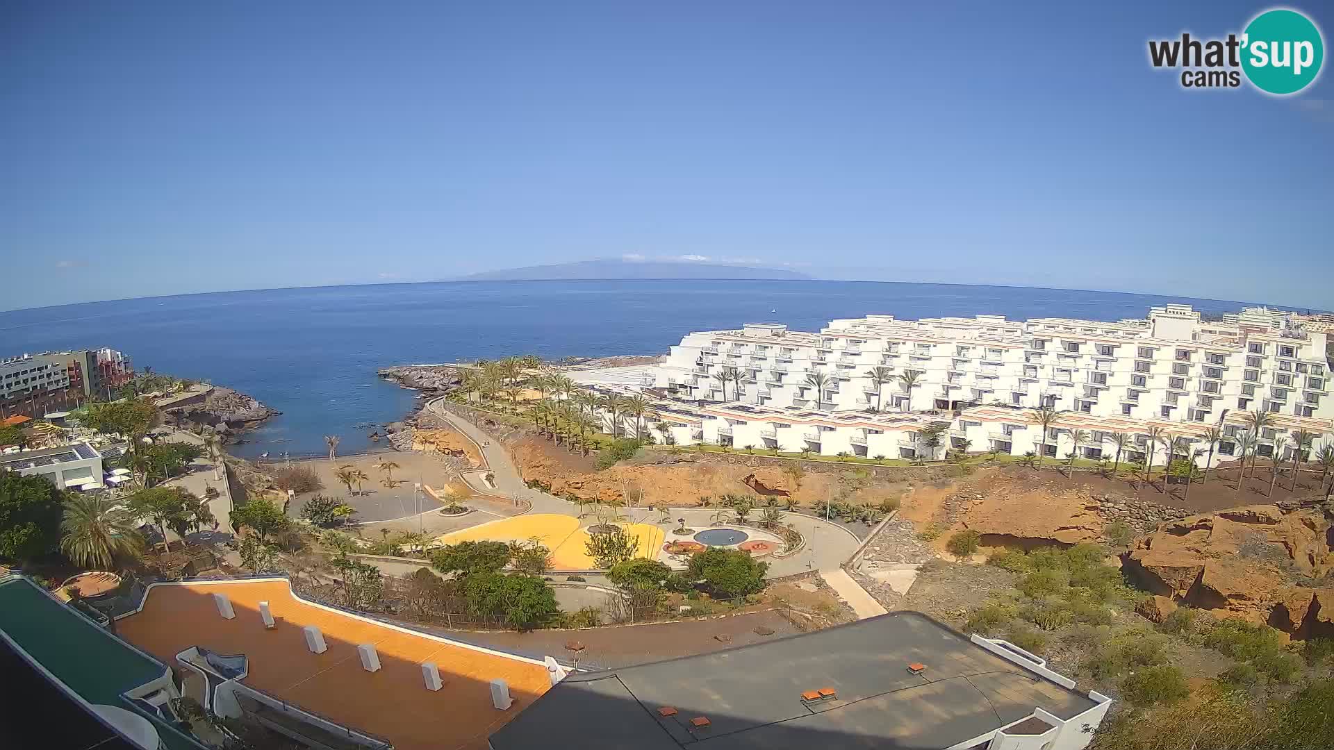 Web kamera uživo Playa de Las Galgas – Playa Paraiso – otok La Gomera – Costa Adeje – Tenerife